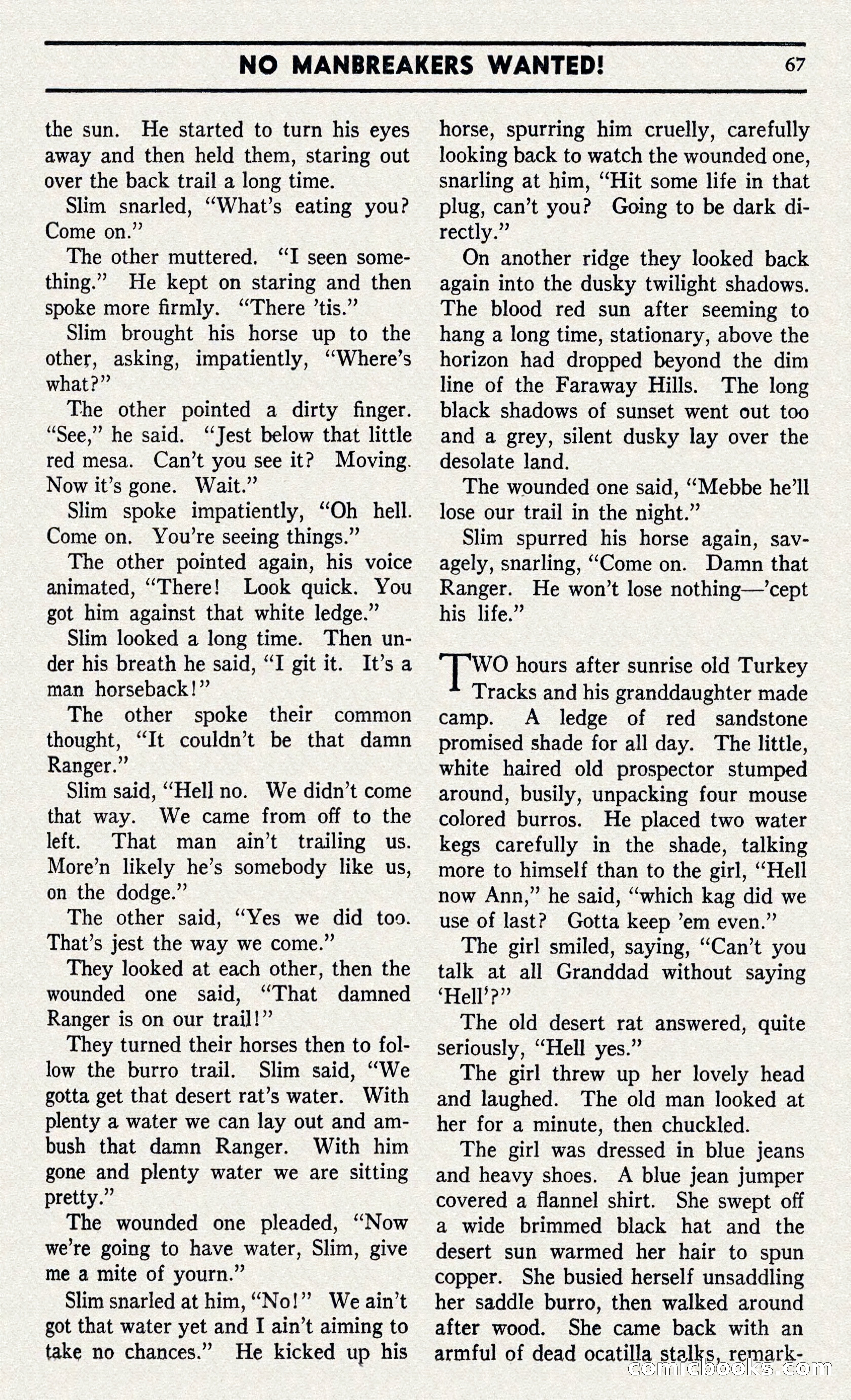 Two-Gun Western Novels Magazine — page 66 of 116