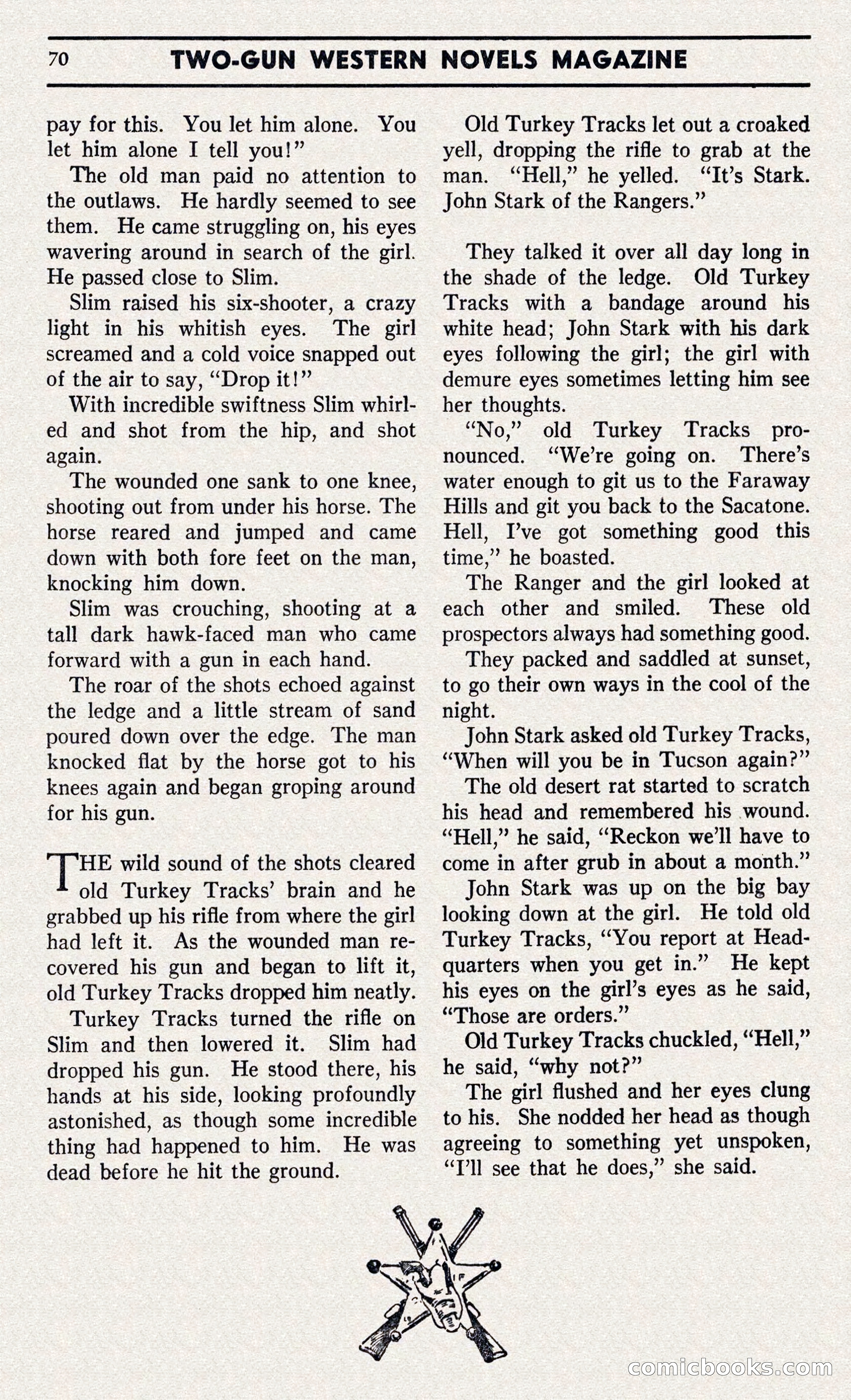 Two-Gun Western Novels Magazine — page 69 of 116