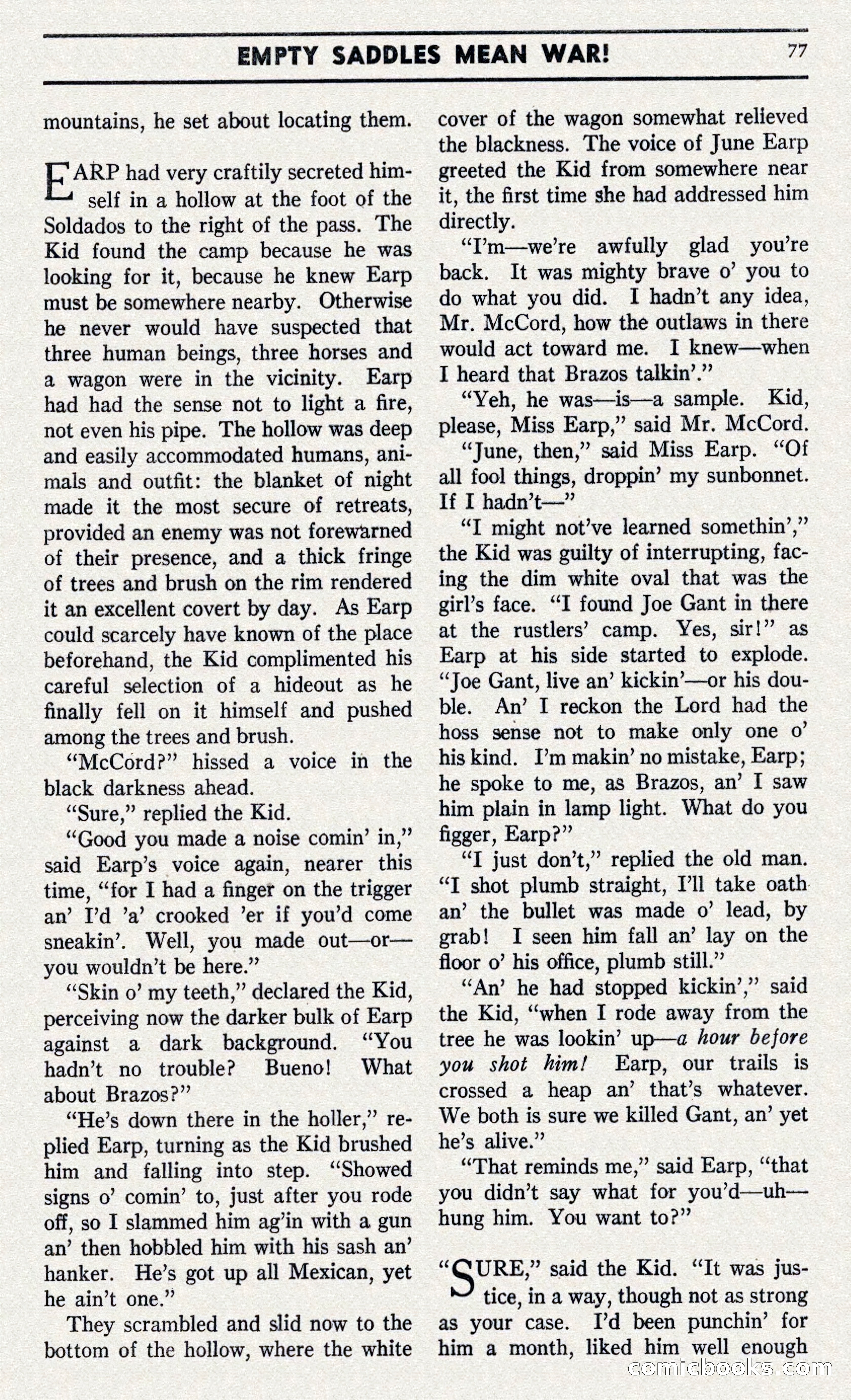 Two-Gun Western Novels Magazine — page 76 of 116