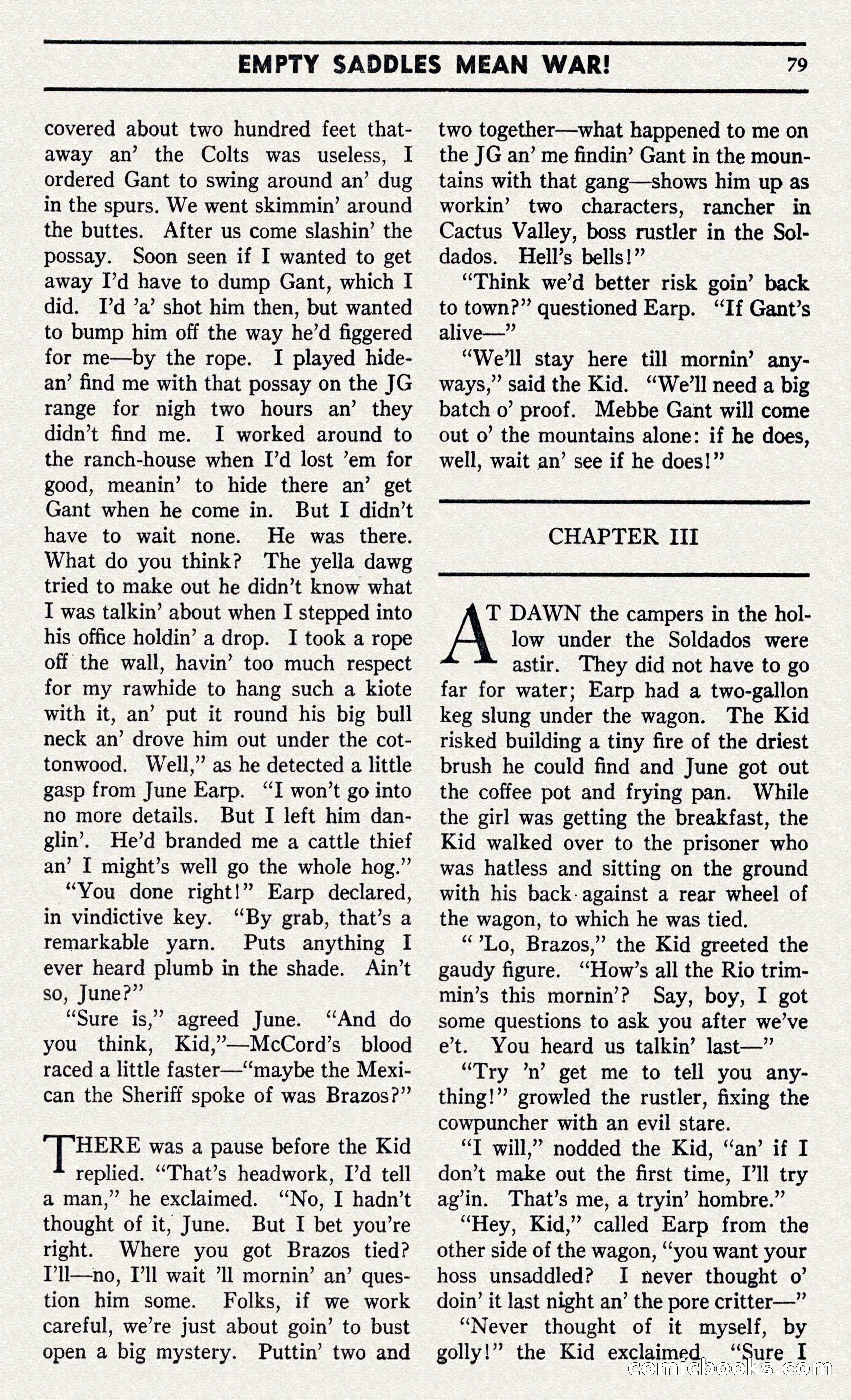 Two-Gun Western Novels Magazine — page 78 of 116