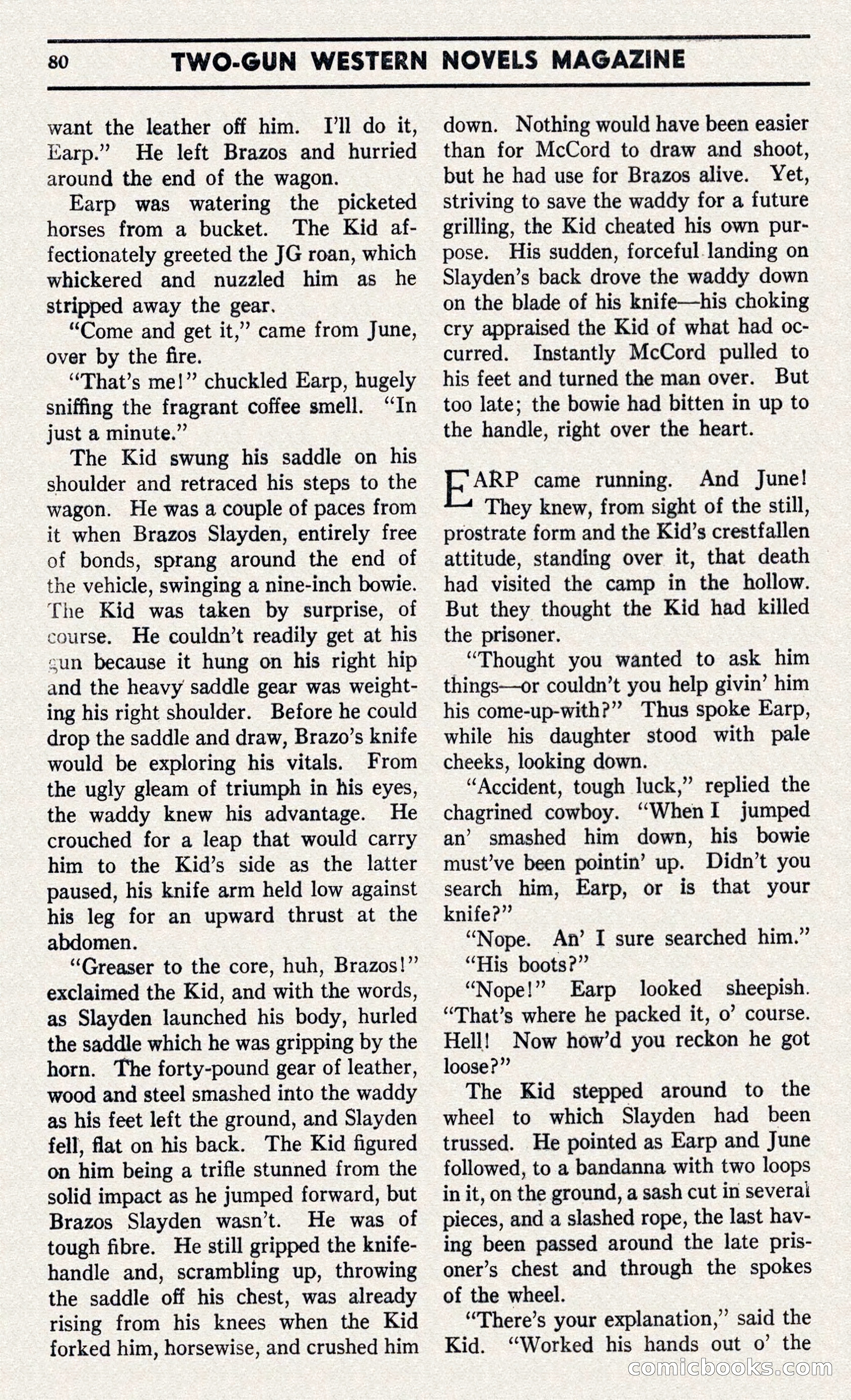 Two-Gun Western Novels Magazine — page 79 of 116