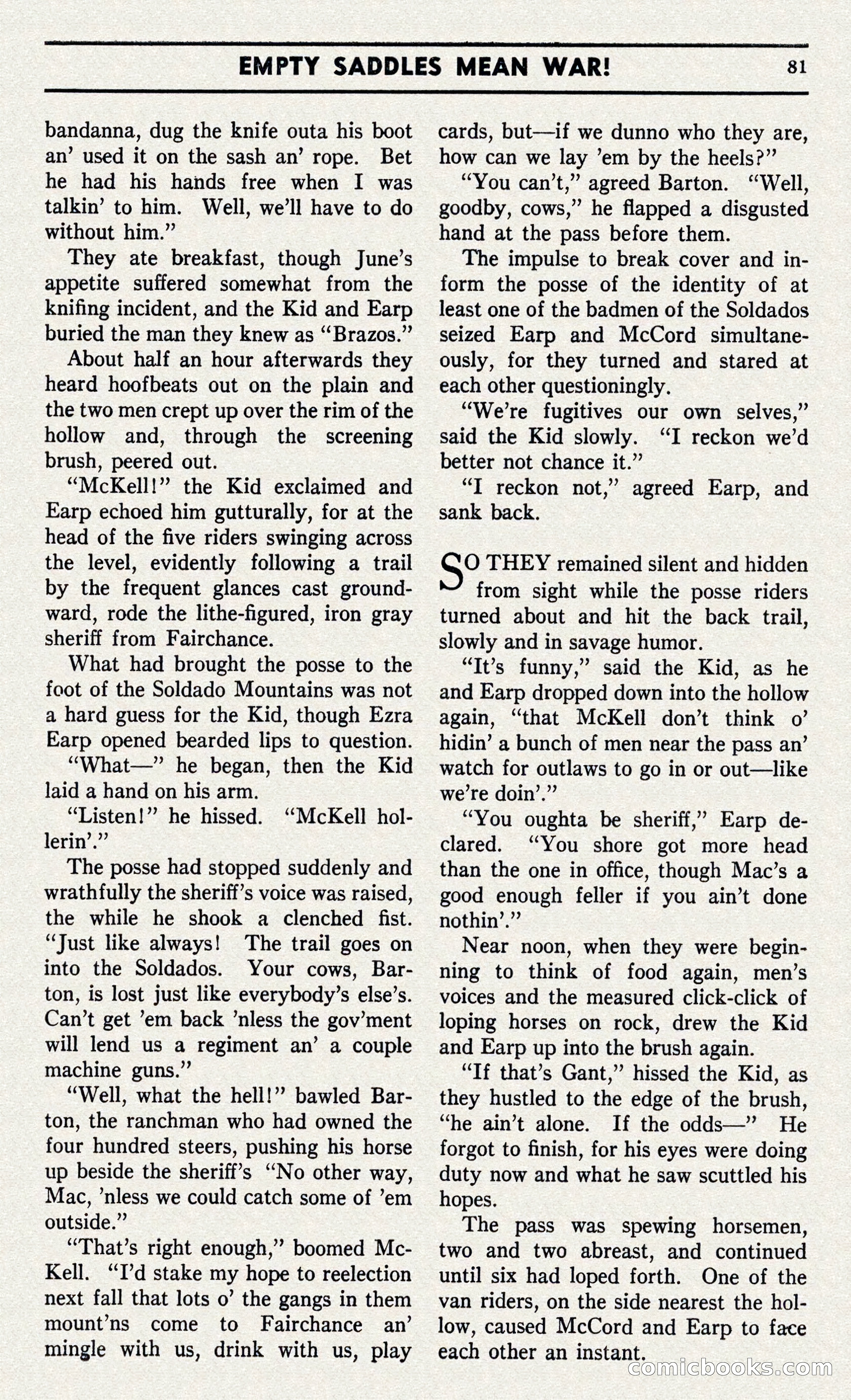 Two-Gun Western Novels Magazine — page 80 of 116