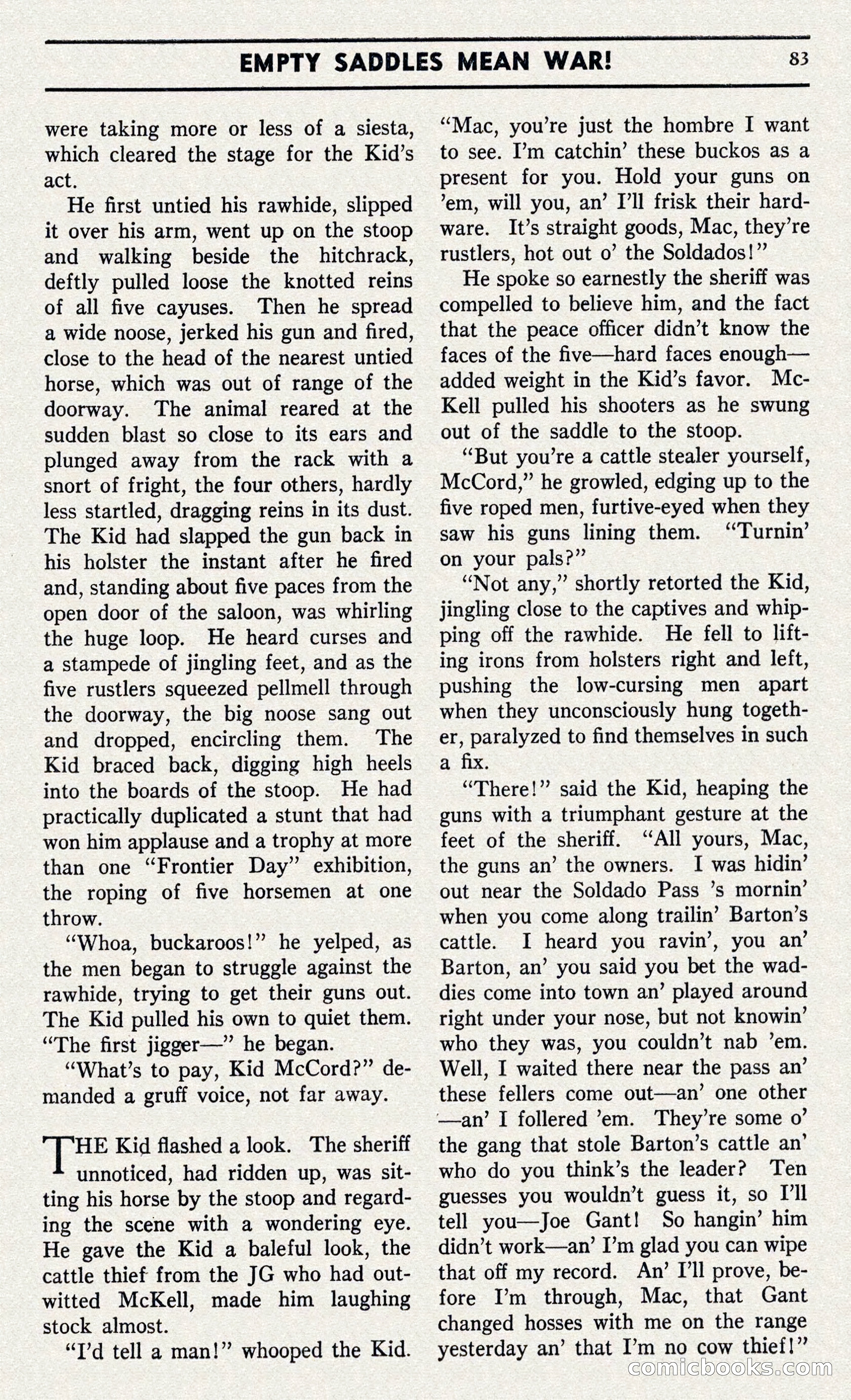 Two-Gun Western Novels Magazine — page 82 of 116