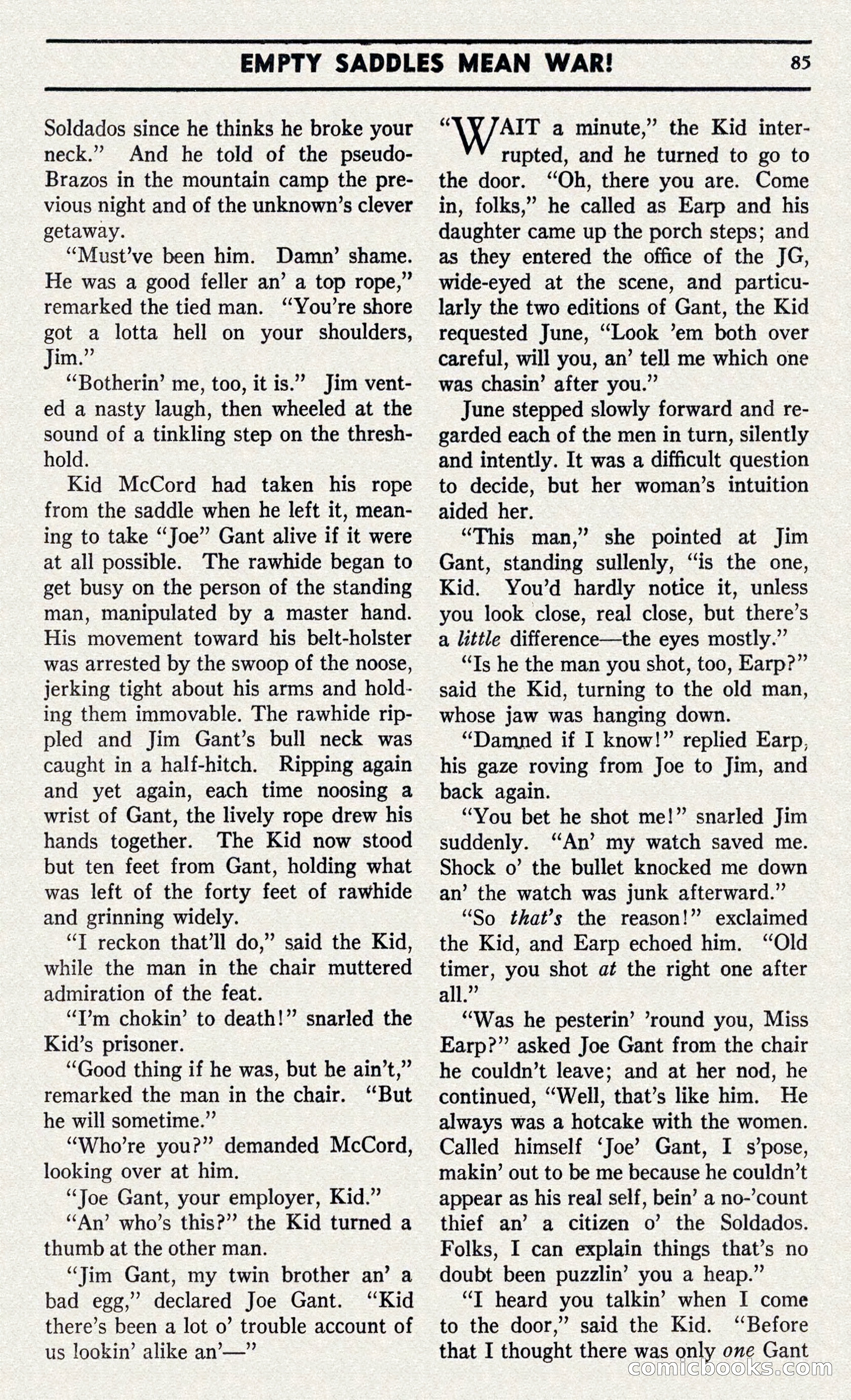 Two-Gun Western Novels Magazine — page 84 of 116