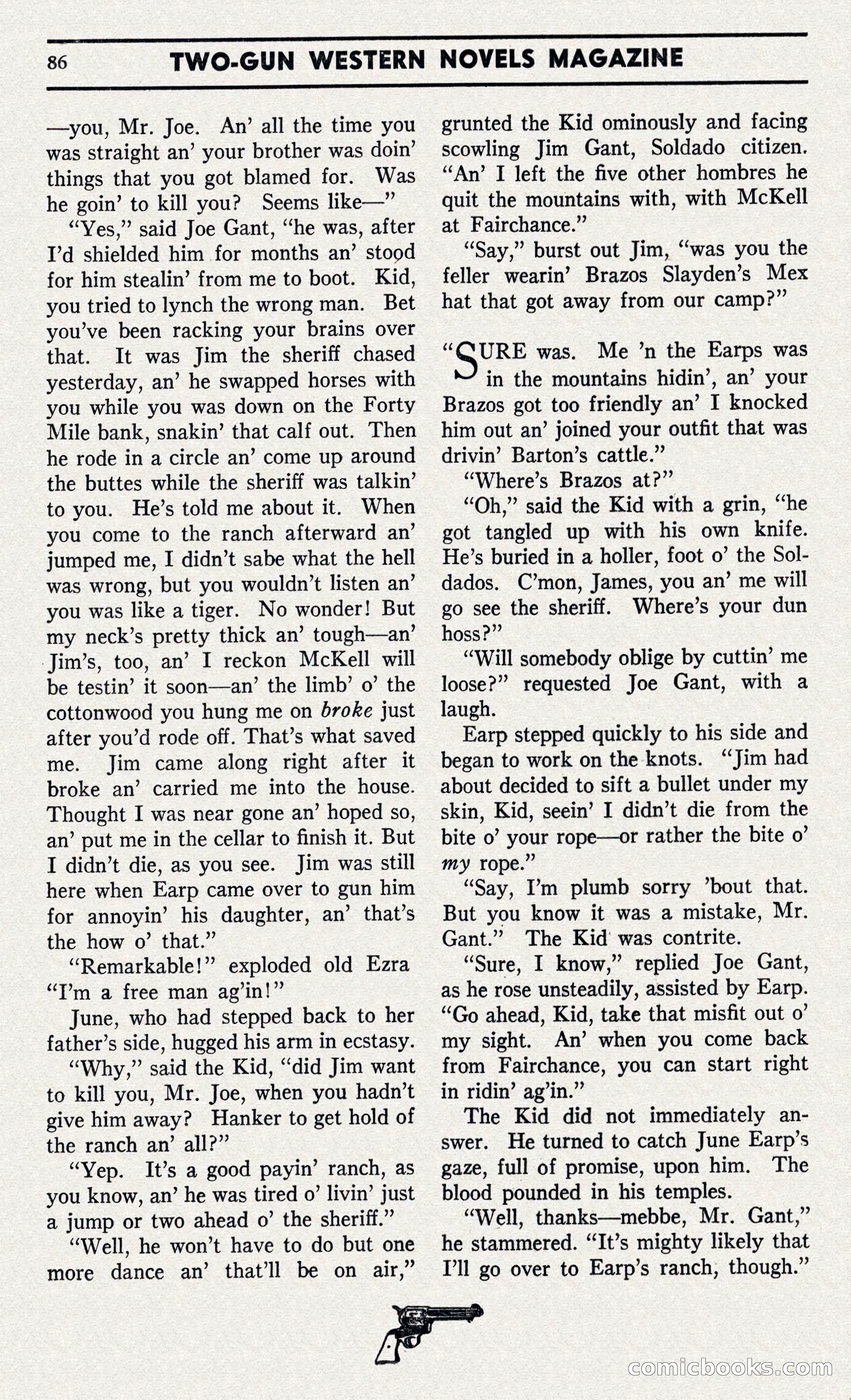 Two-Gun Western Novels Magazine — page 85 of 116