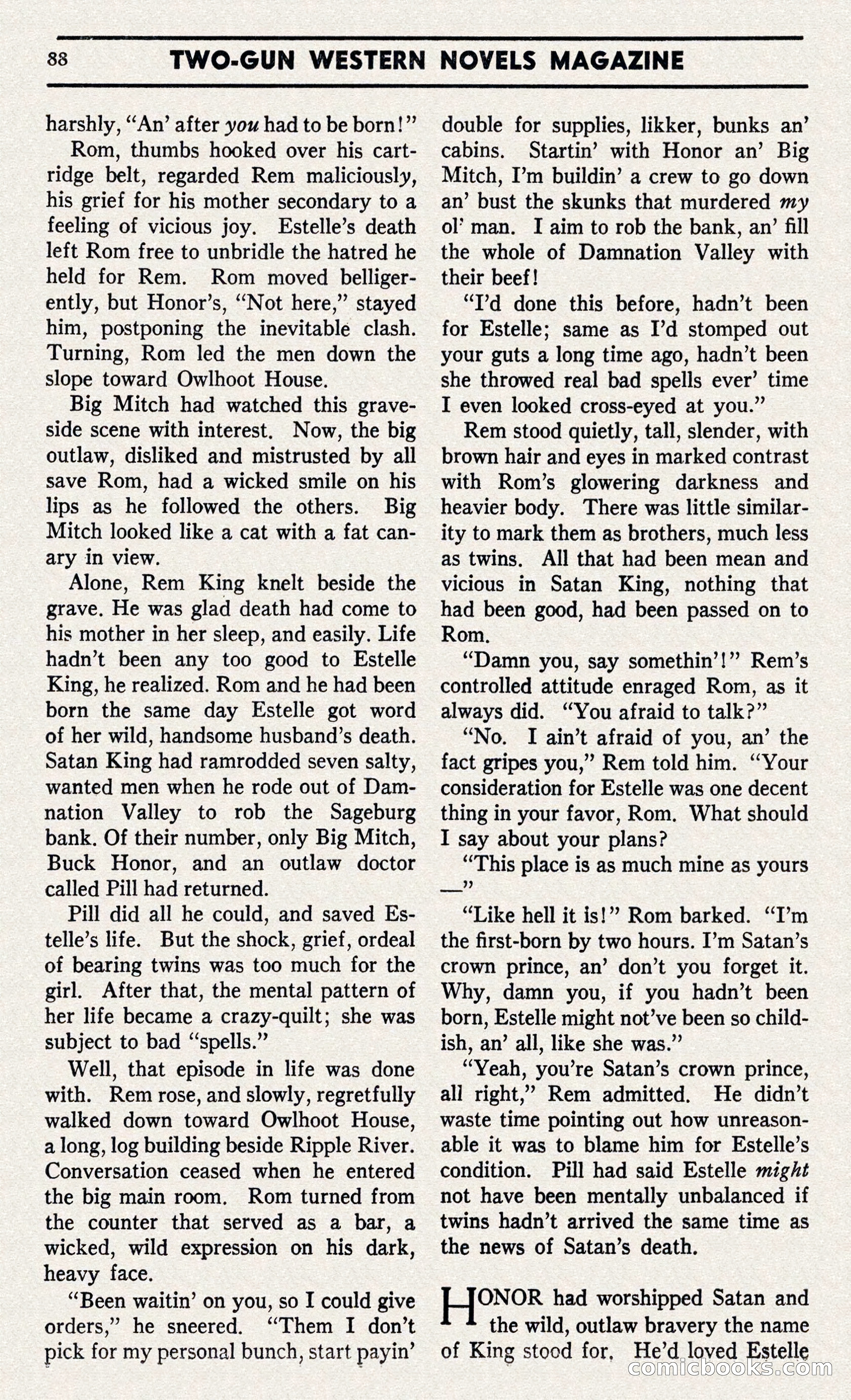 Two-Gun Western Novels Magazine — page 87 of 116