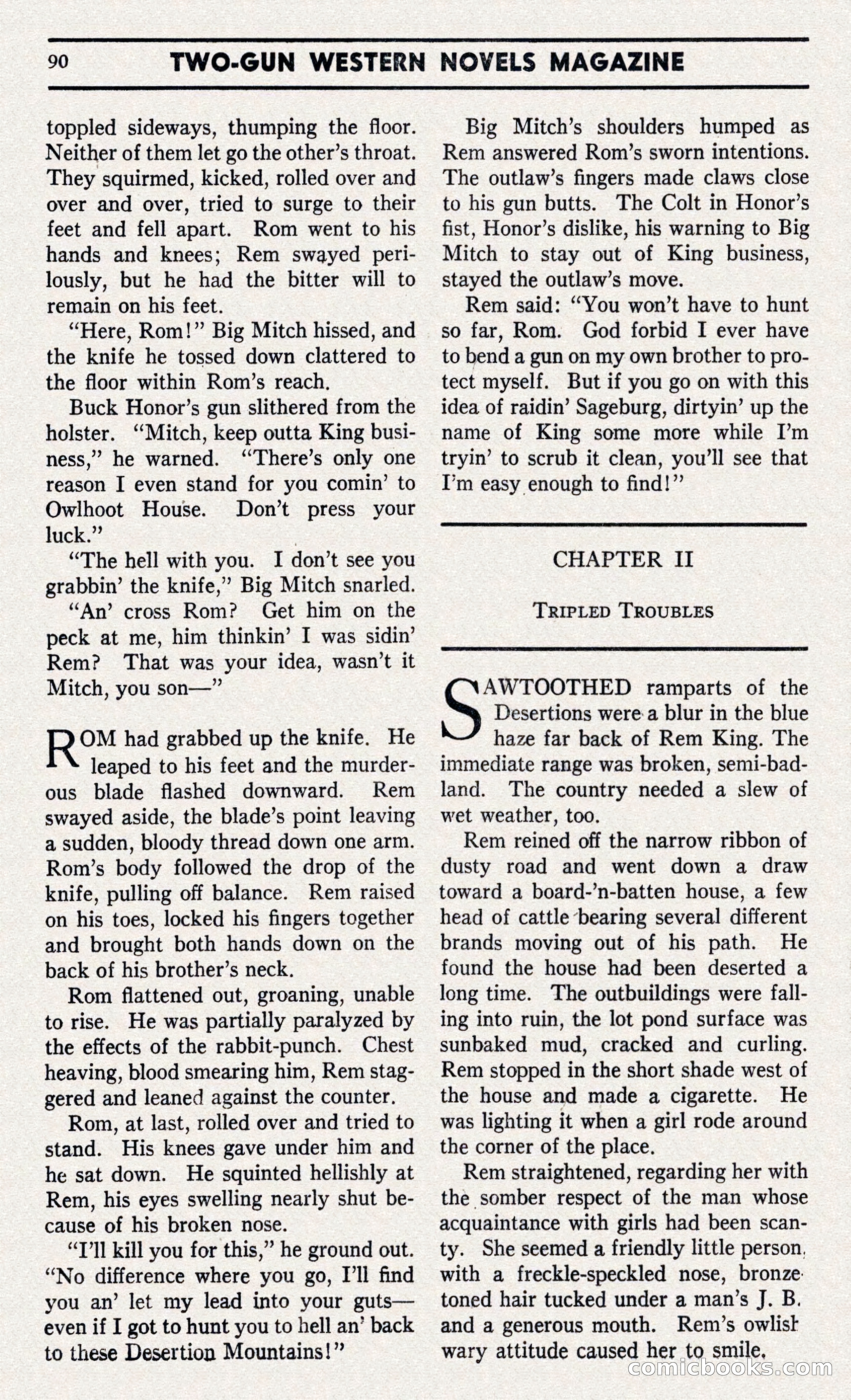 Two-Gun Western Novels Magazine — page 89 of 116