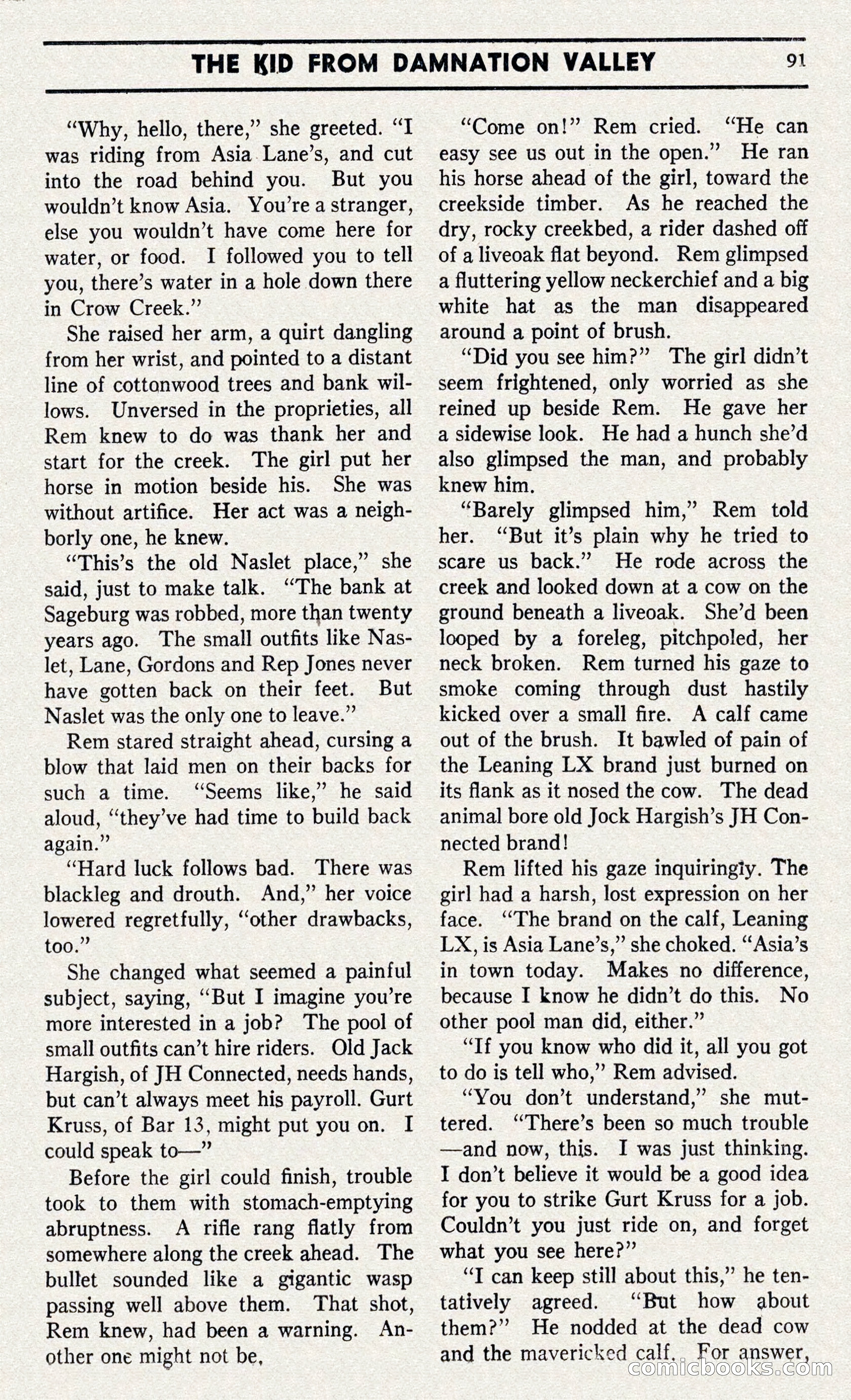 Two-Gun Western Novels Magazine — page 90 of 116