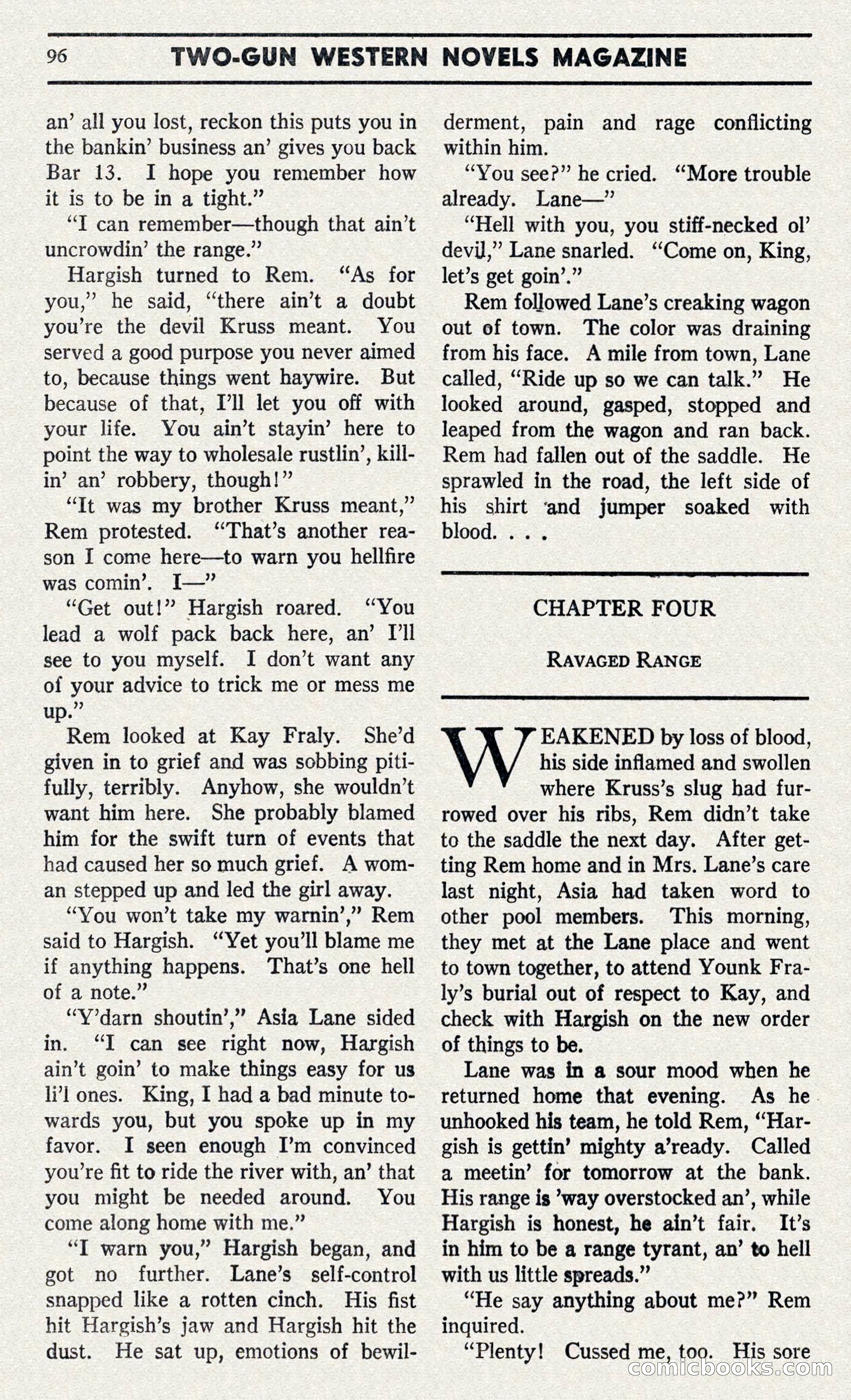Two-Gun Western Novels Magazine — page 95 of 116