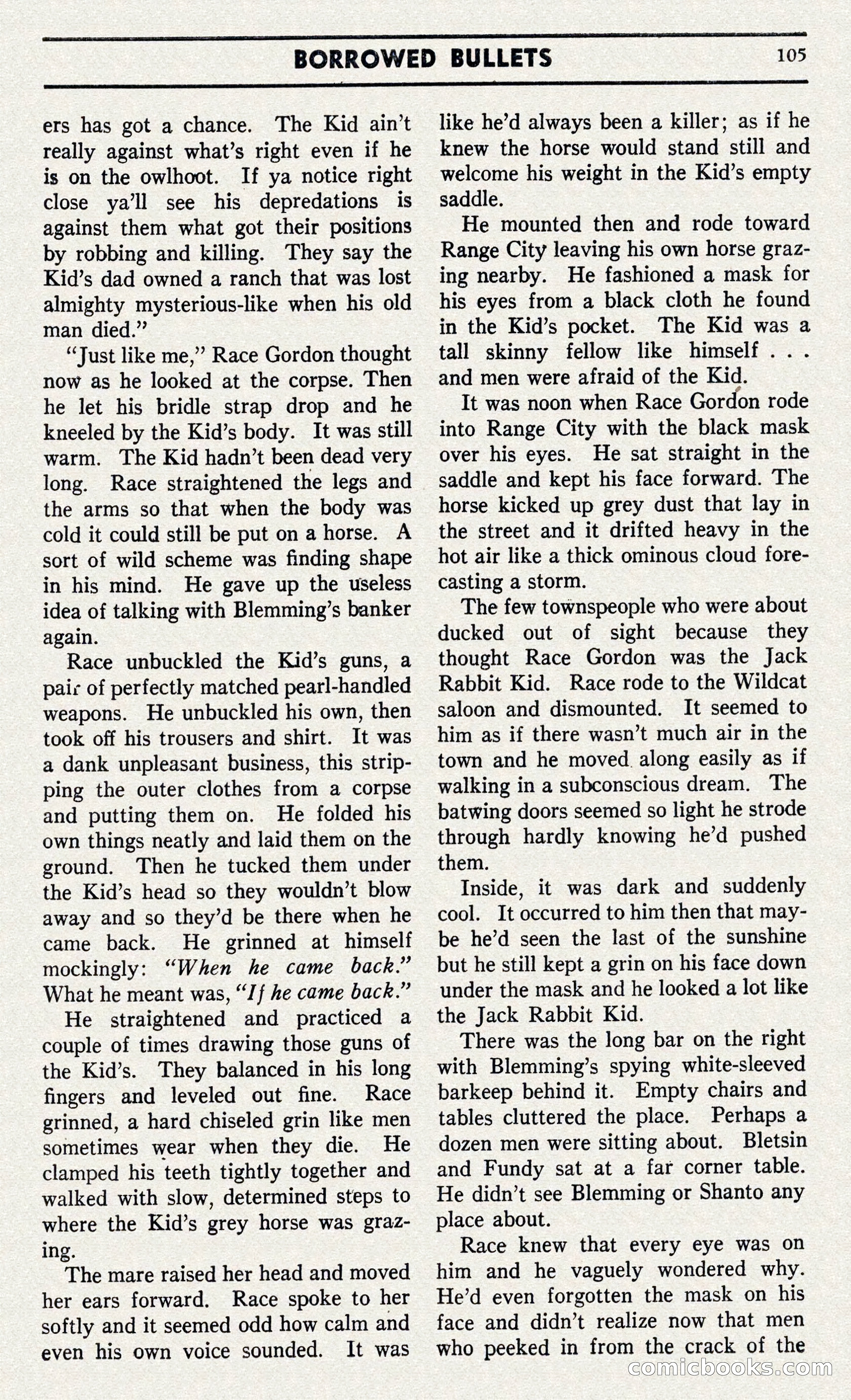 Two-Gun Western Novels Magazine — page 104 of 116