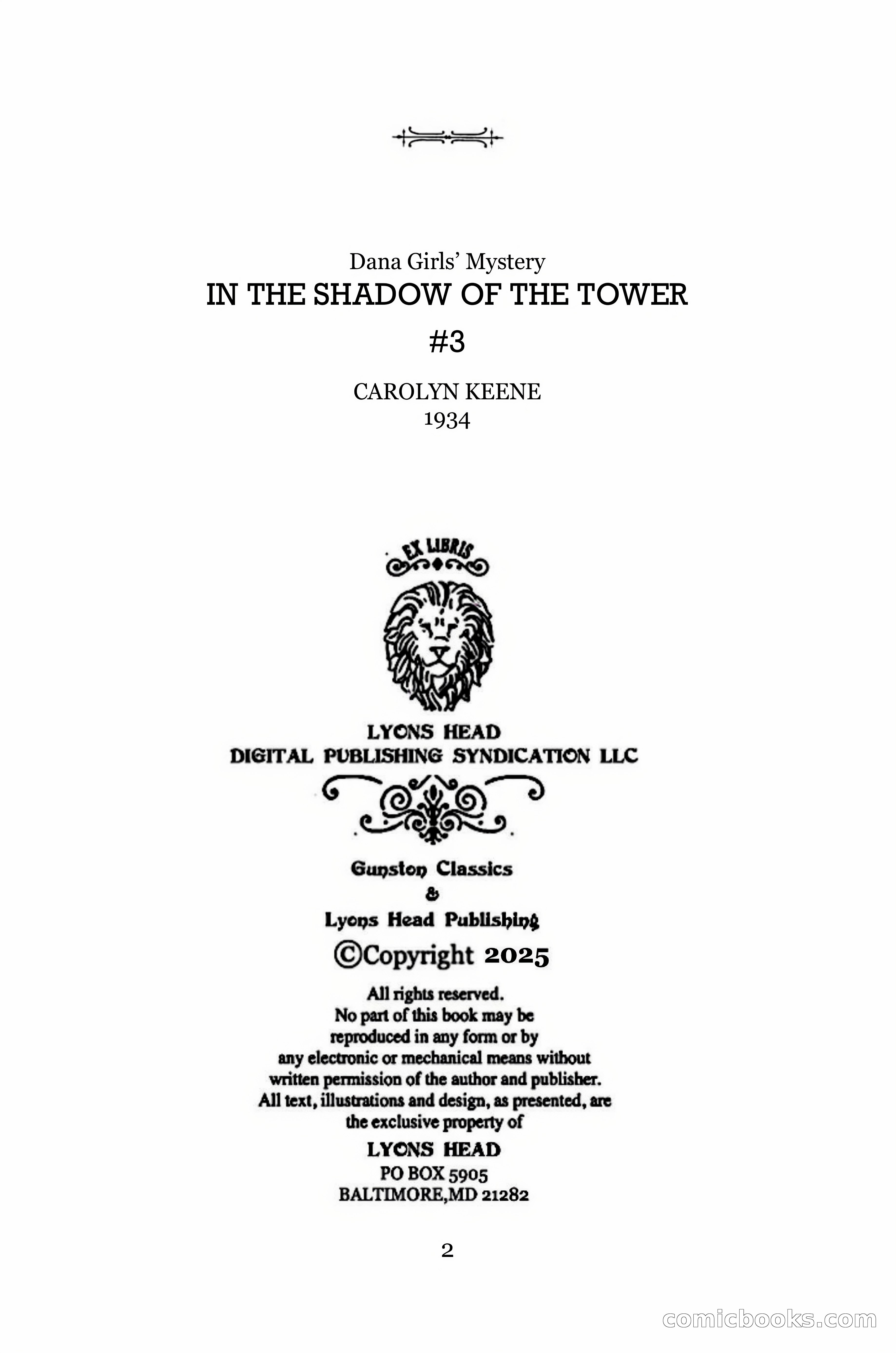 In the Shadow of the Tower — page 2 of 156