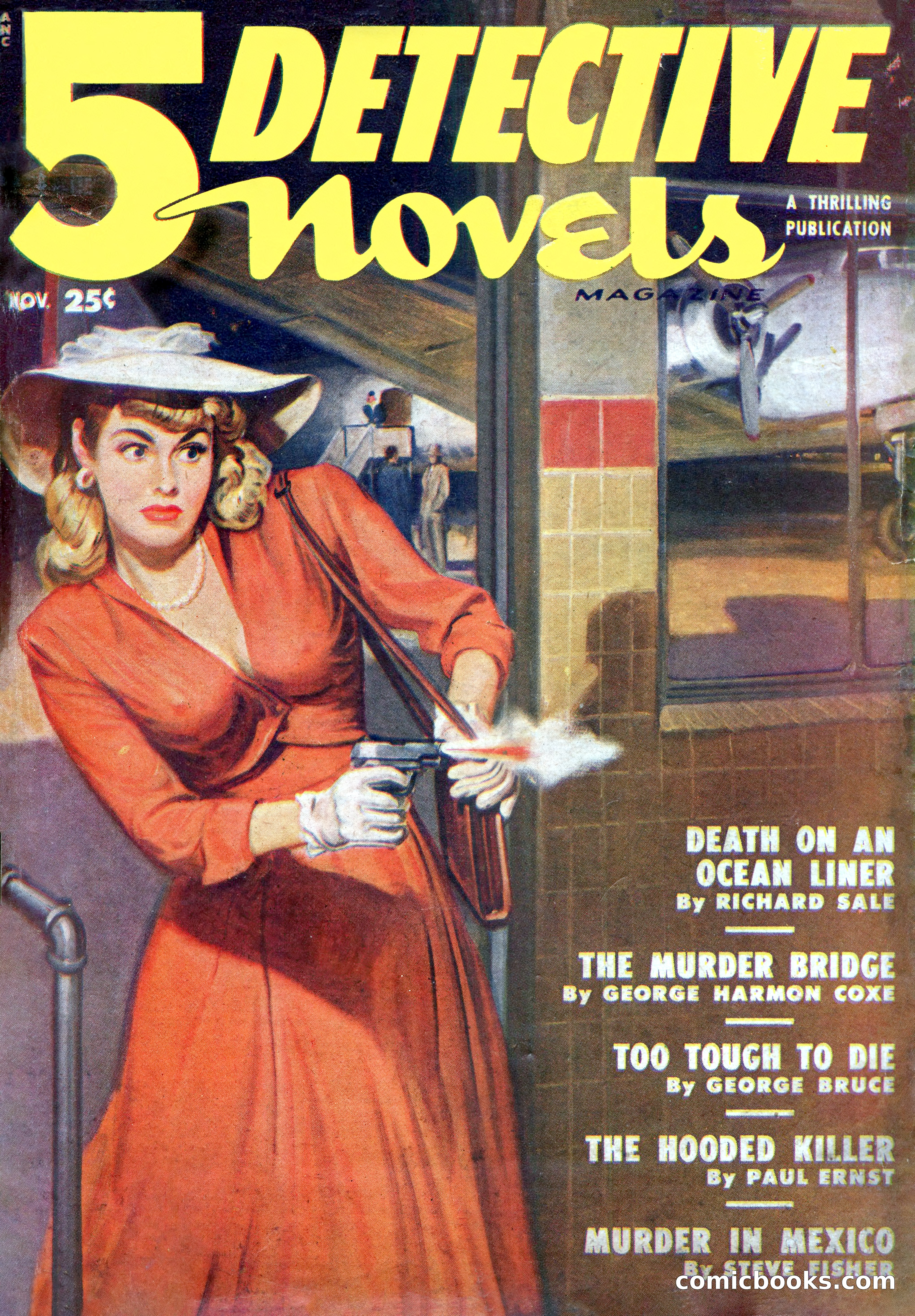 5 Detective Novels Magazine Cover — page 1 of 148