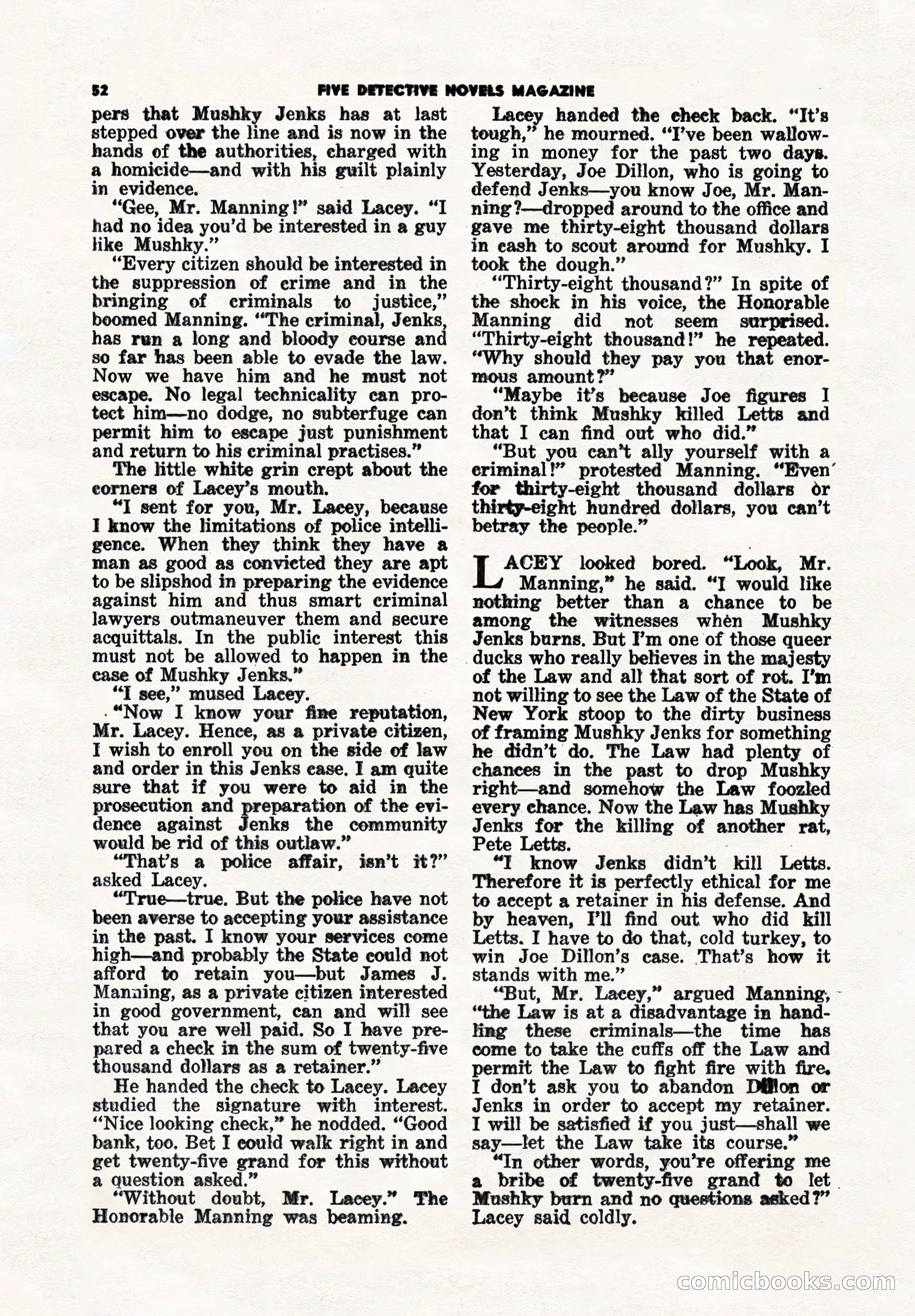 5 Detective Novels Magazine Cover — page 52 of 148