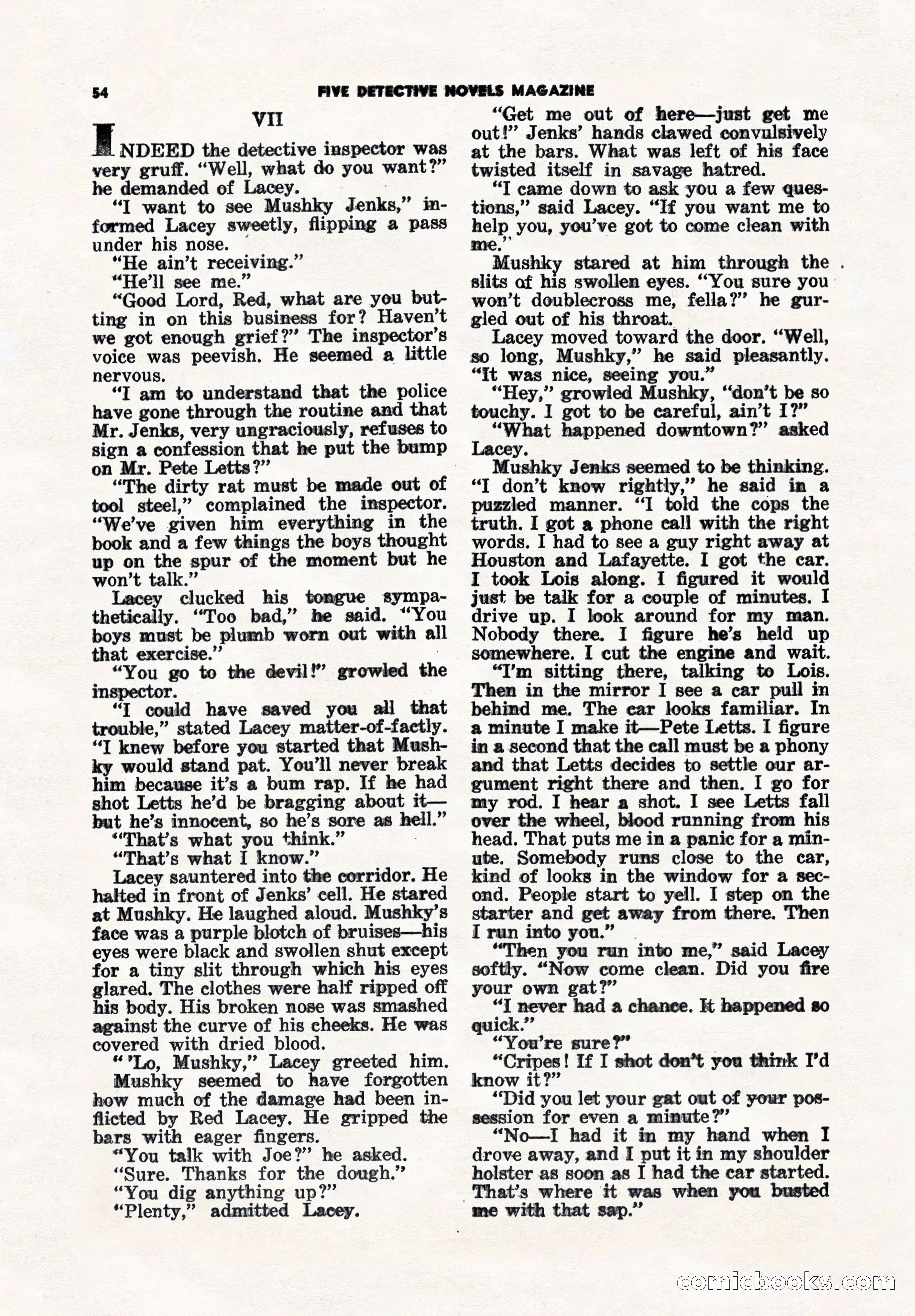 5 Detective Novels Magazine Cover — page 54 of 148