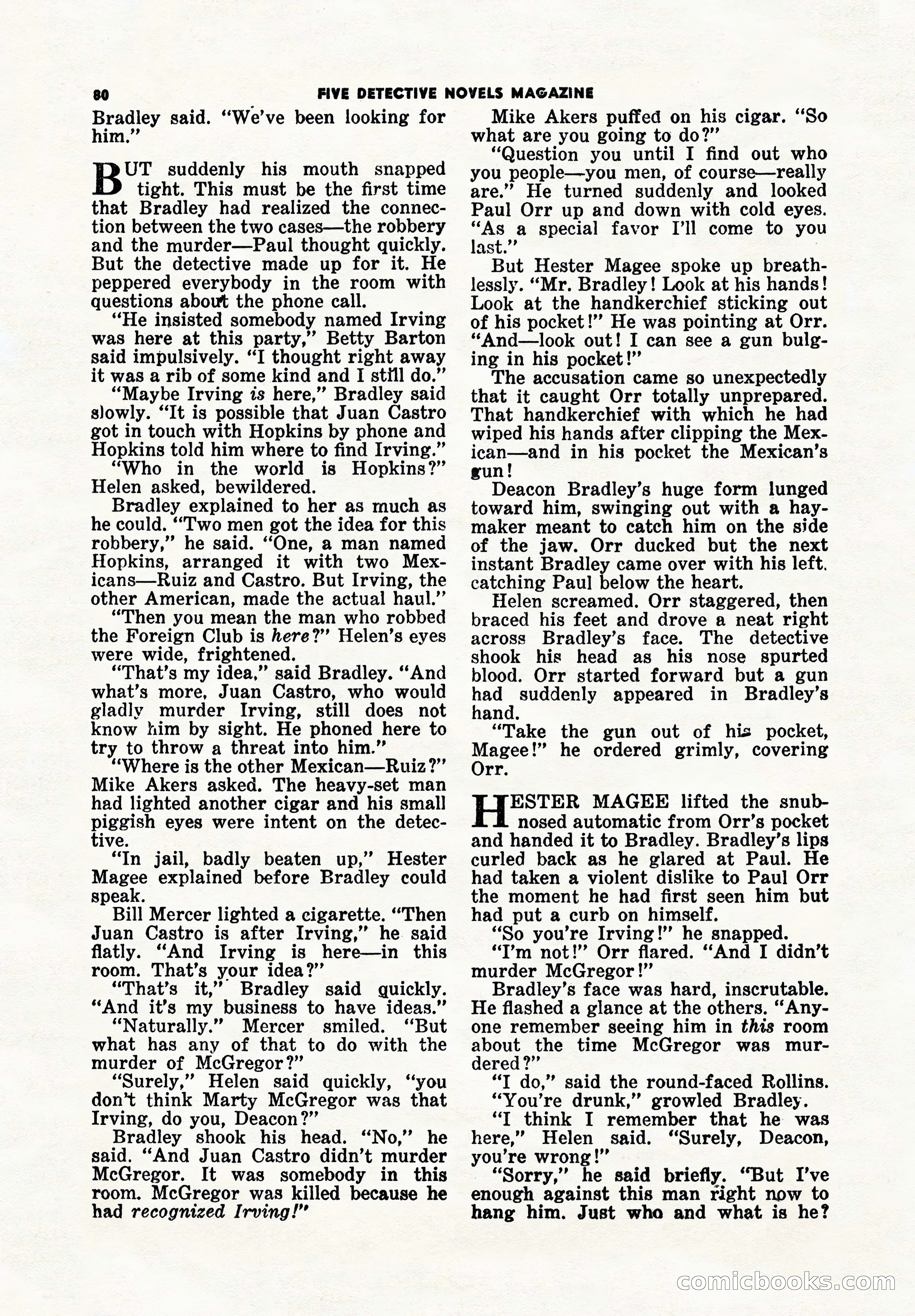 5 Detective Novels Magazine Cover — page 80 of 148