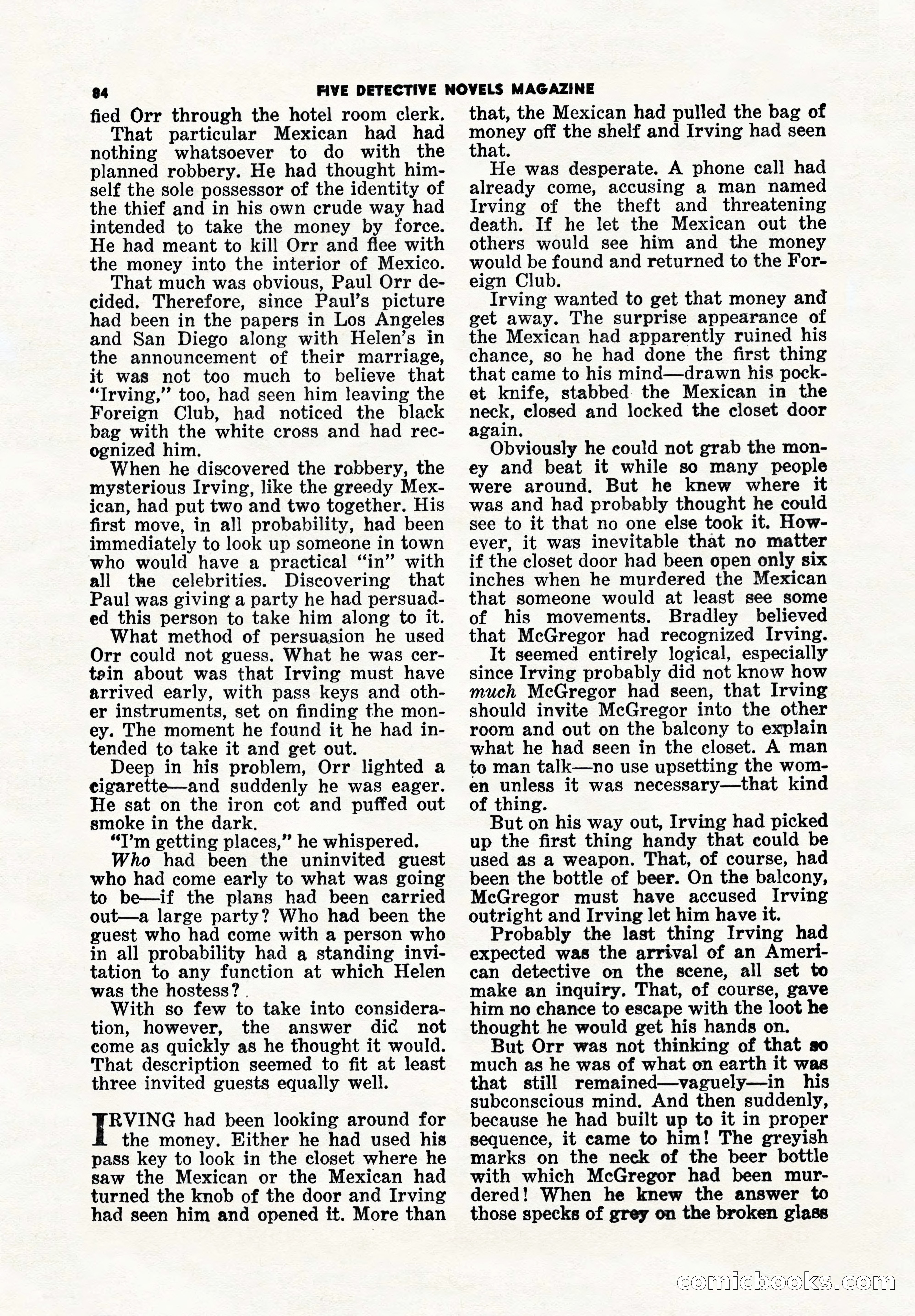 5 Detective Novels Magazine Cover — page 84 of 148