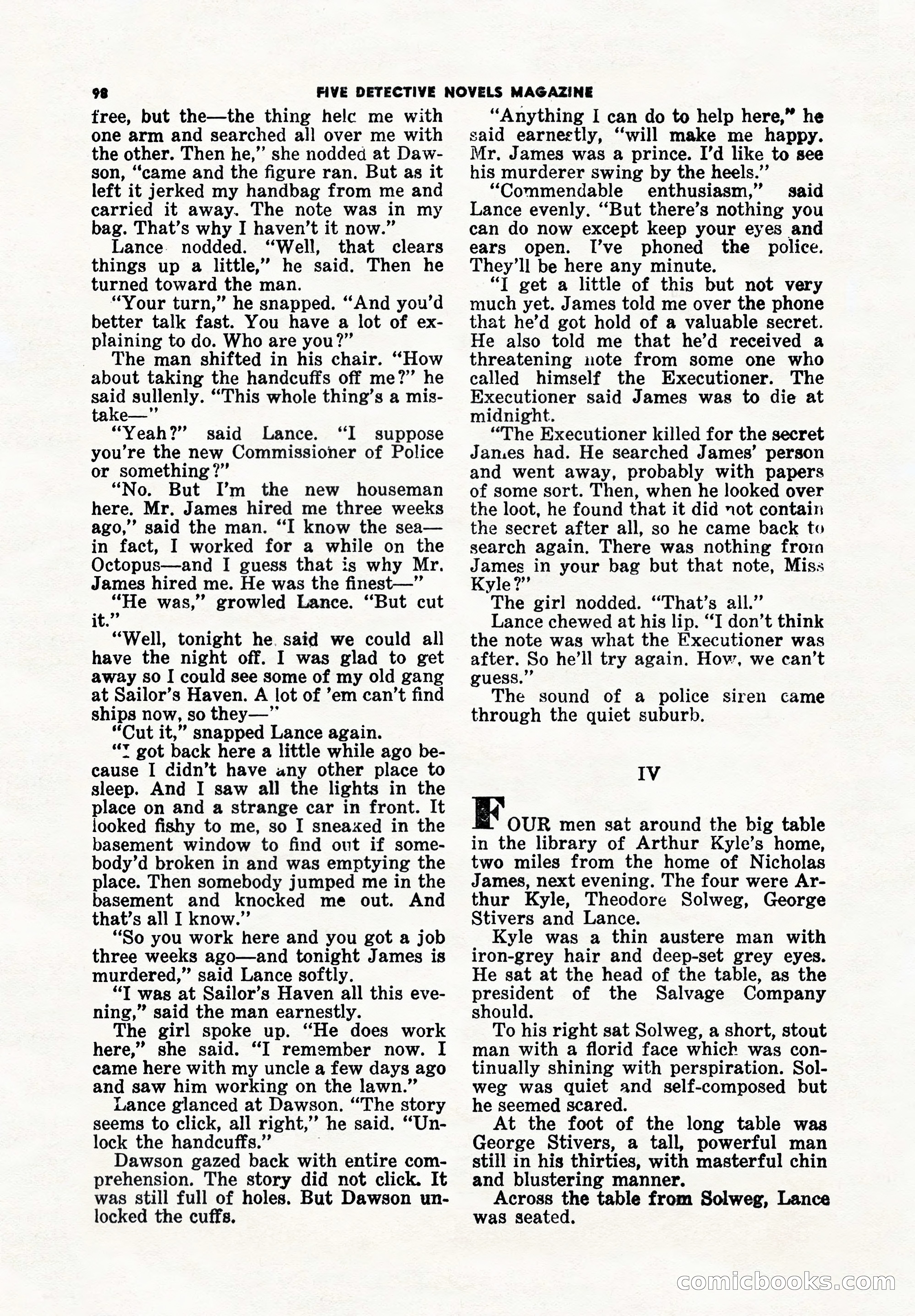 5 Detective Novels Magazine Cover — page 98 of 148