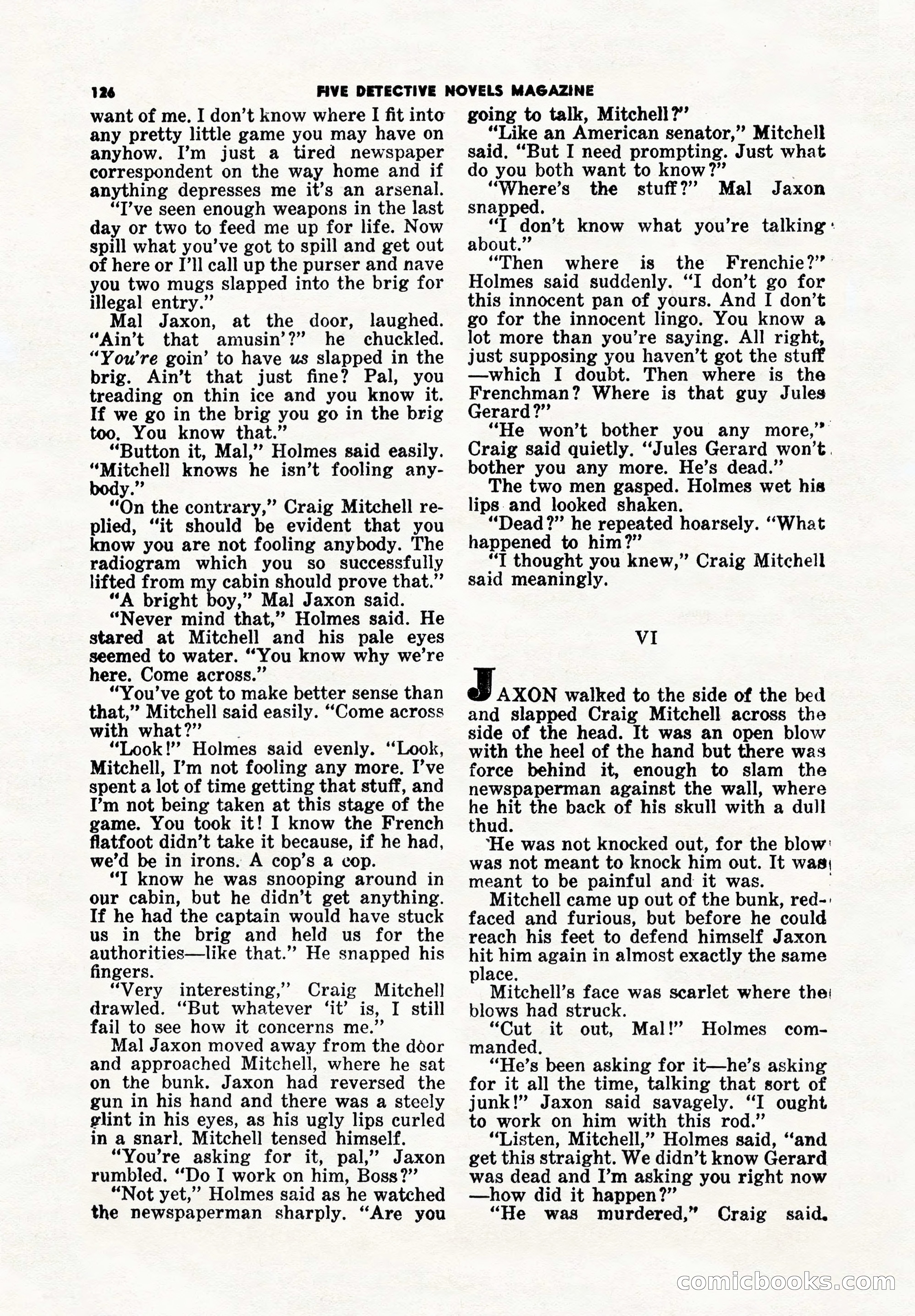 5 Detective Novels Magazine Cover — page 126 of 148