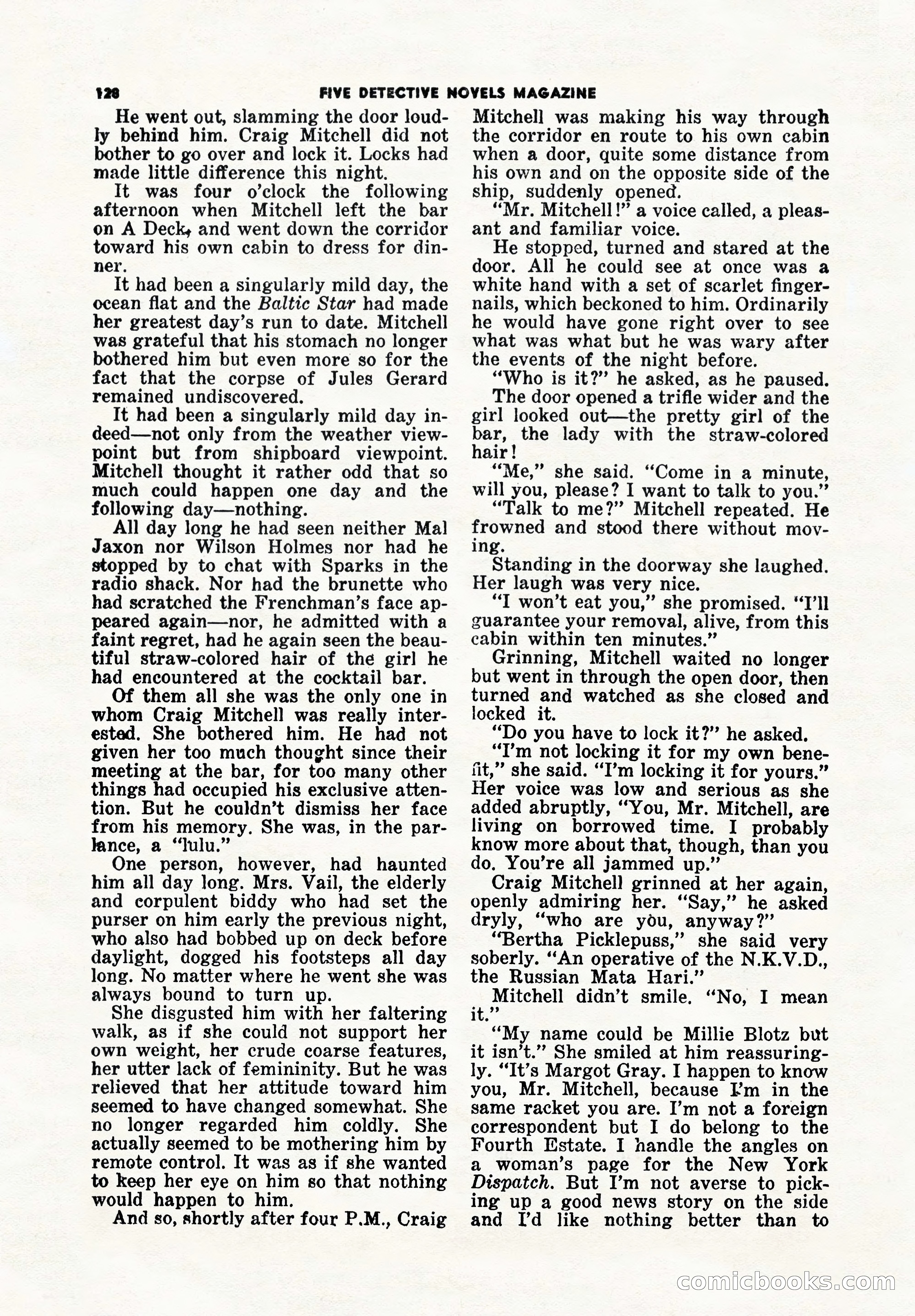 5 Detective Novels Magazine Cover — page 128 of 148