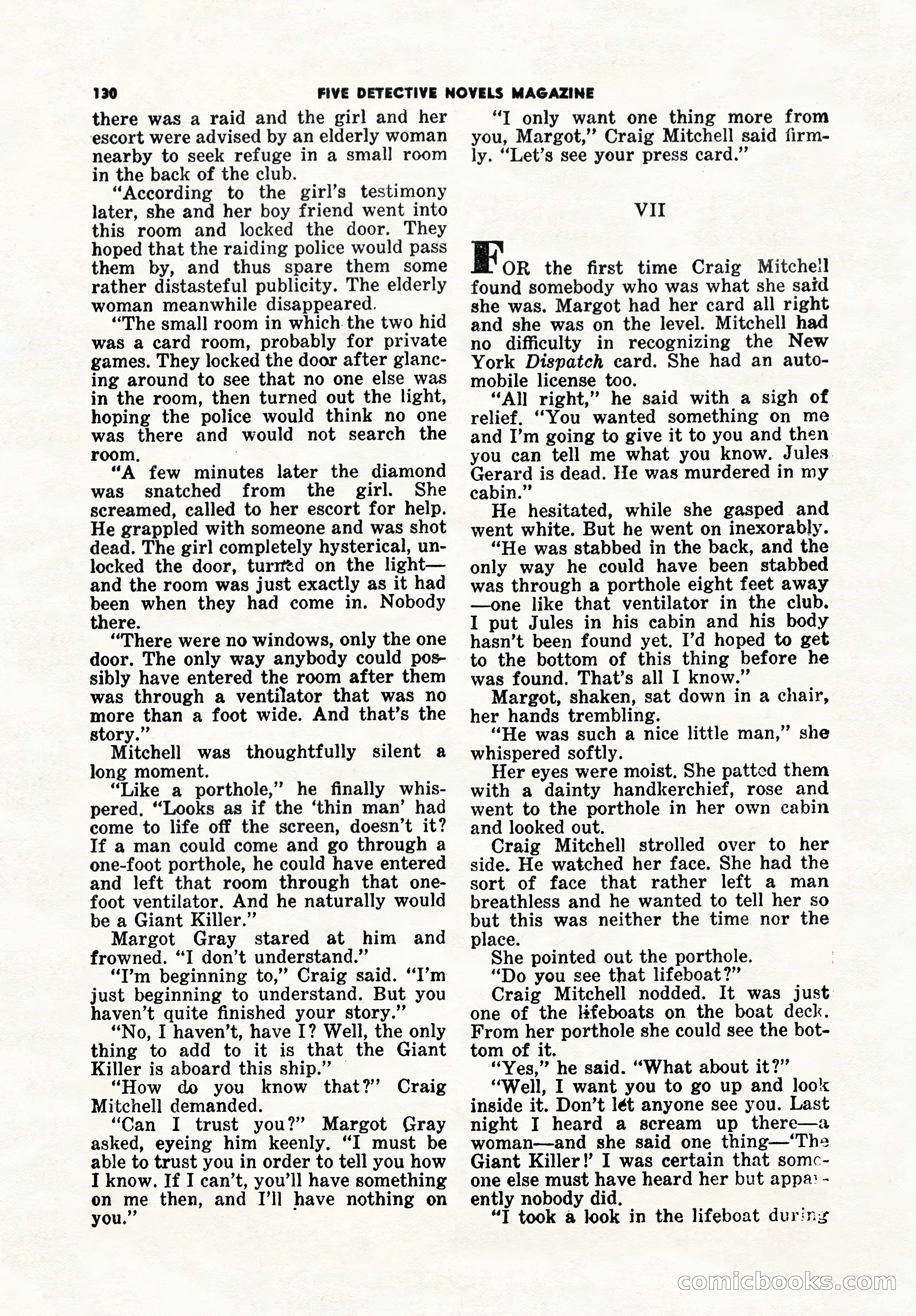 5 Detective Novels Magazine Cover — page 130 of 148