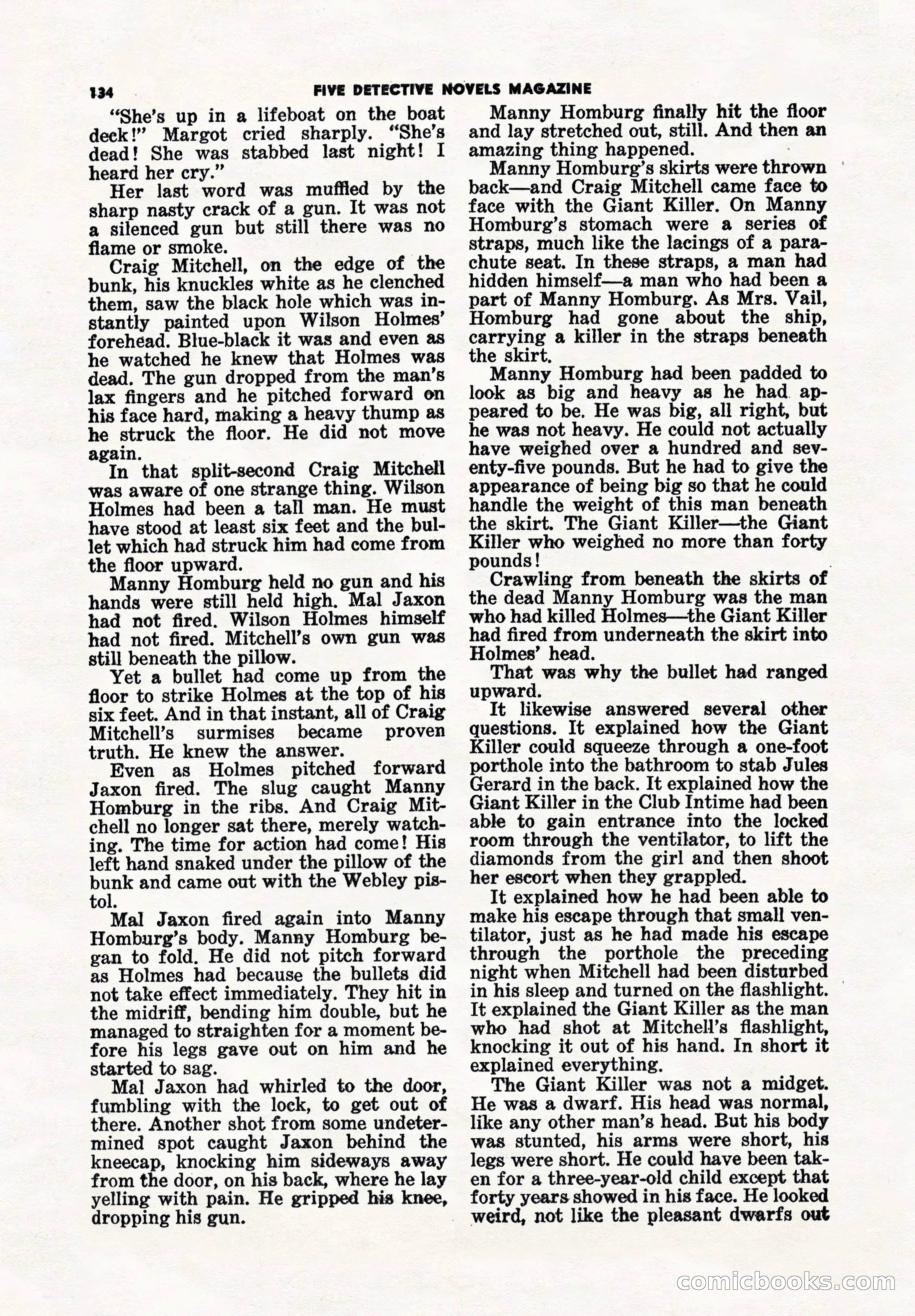 5 Detective Novels Magazine Cover — page 134 of 148