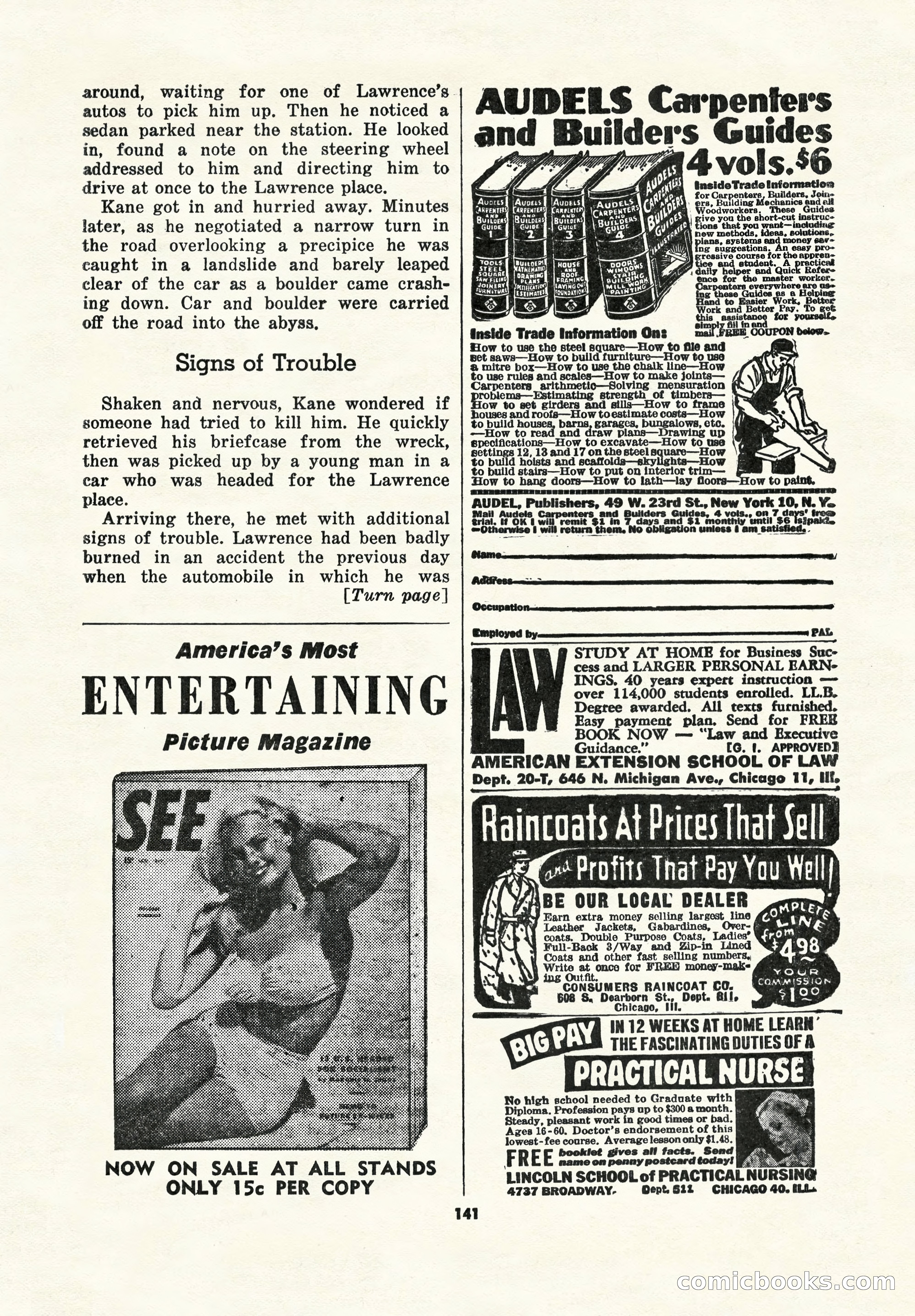 5 Detective Novels Magazine Cover — page 141 of 148