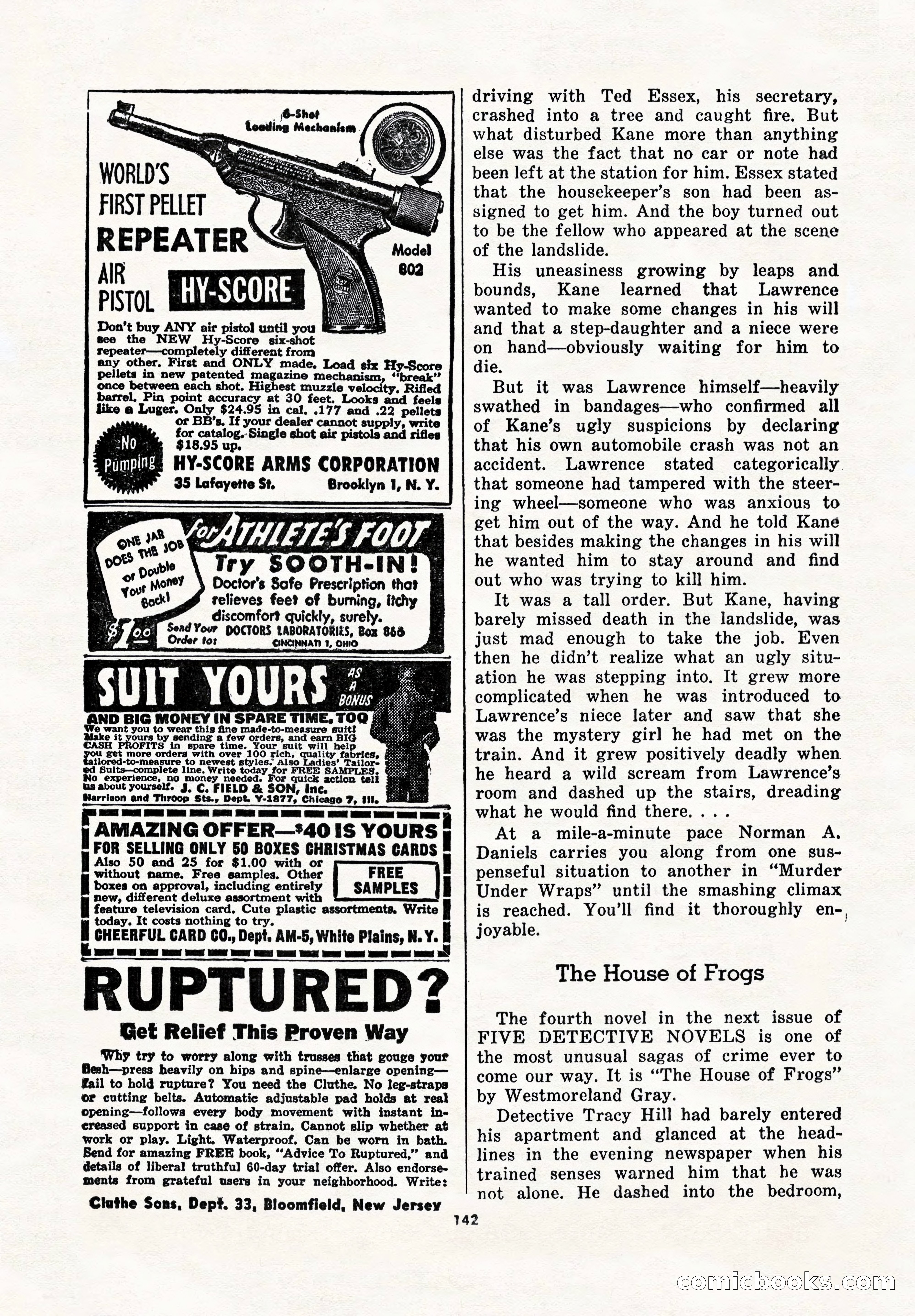 5 Detective Novels Magazine Cover — page 142 of 148