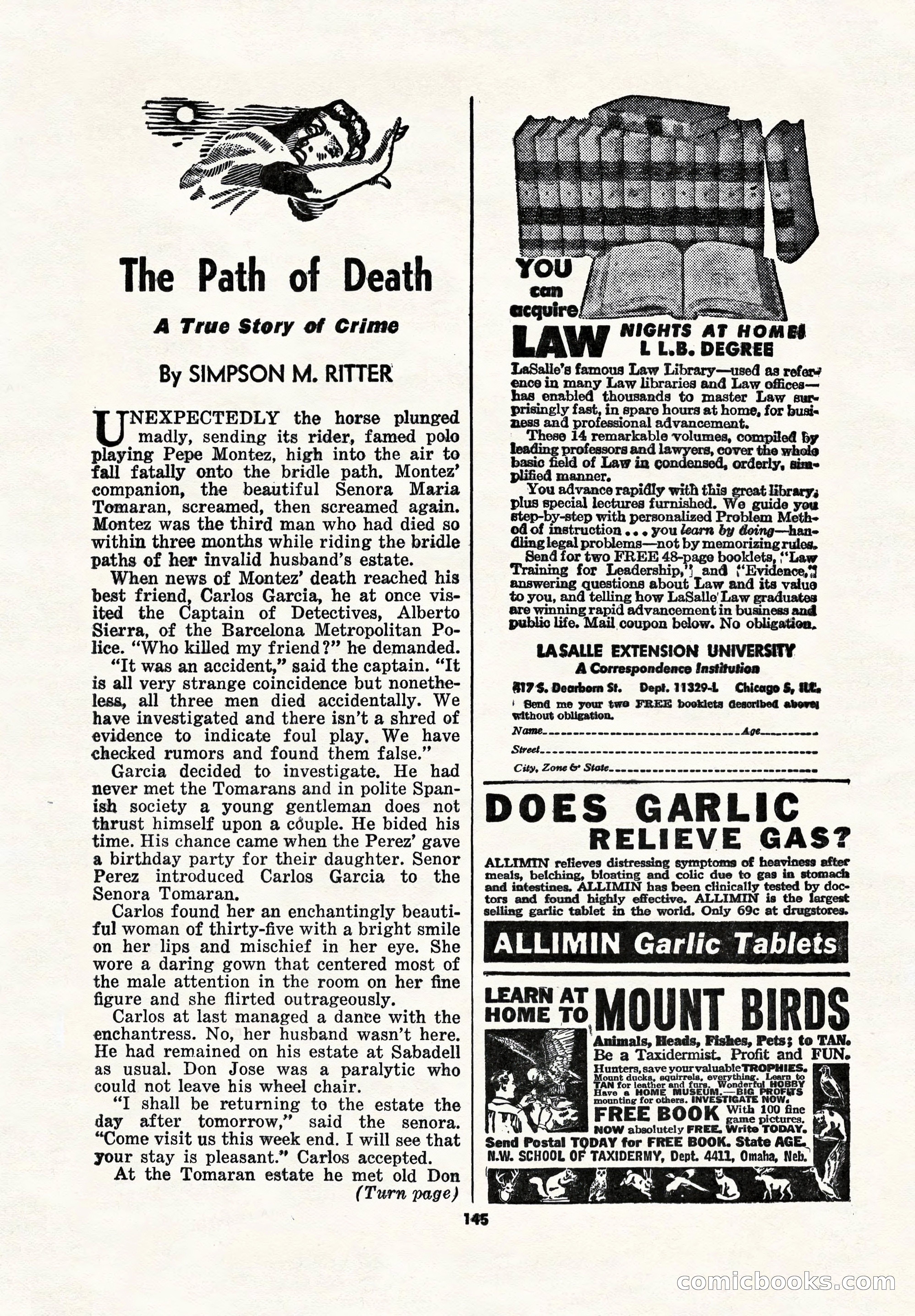 5 Detective Novels Magazine Cover — page 145 of 148