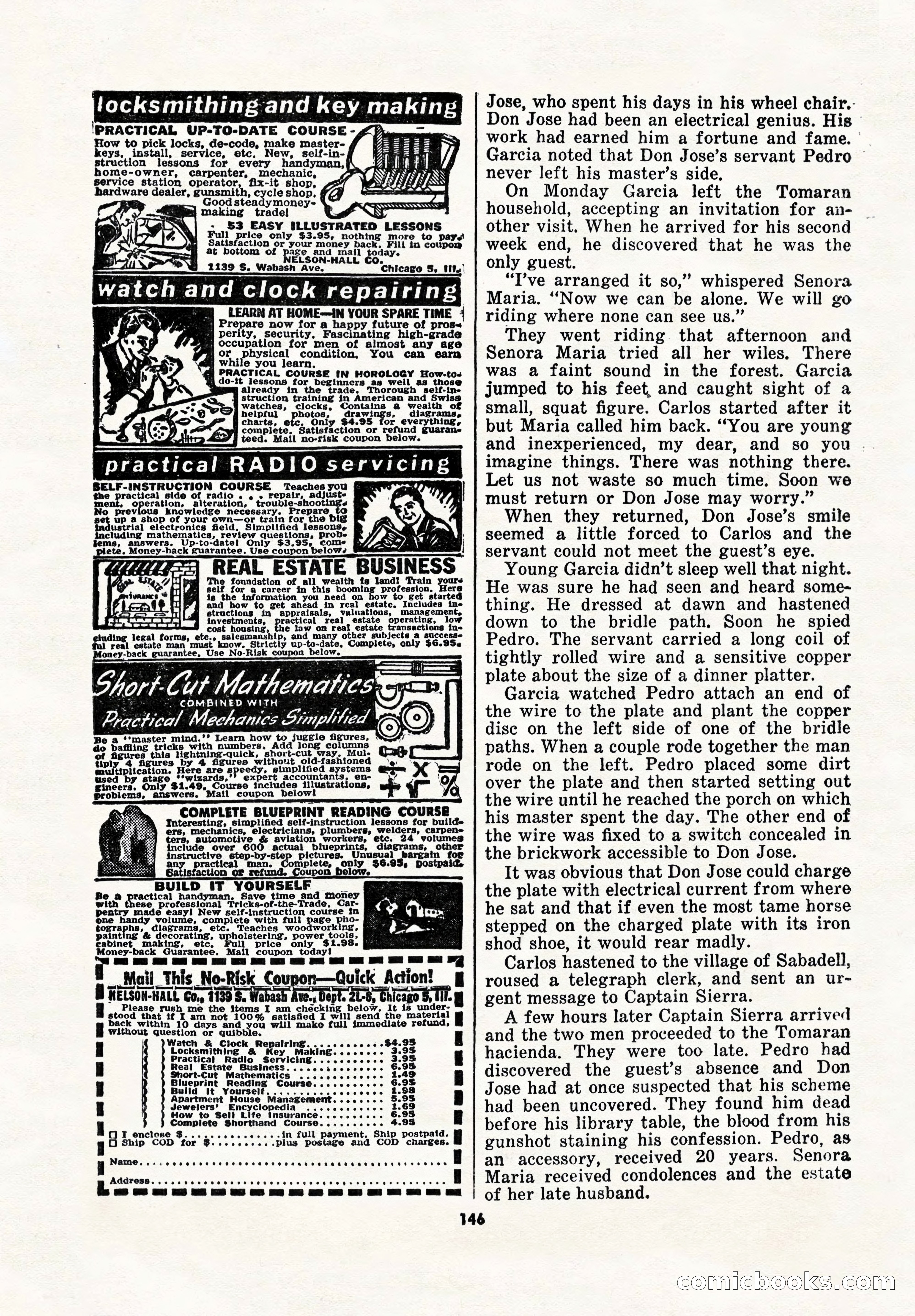 5 Detective Novels Magazine Cover — page 146 of 148