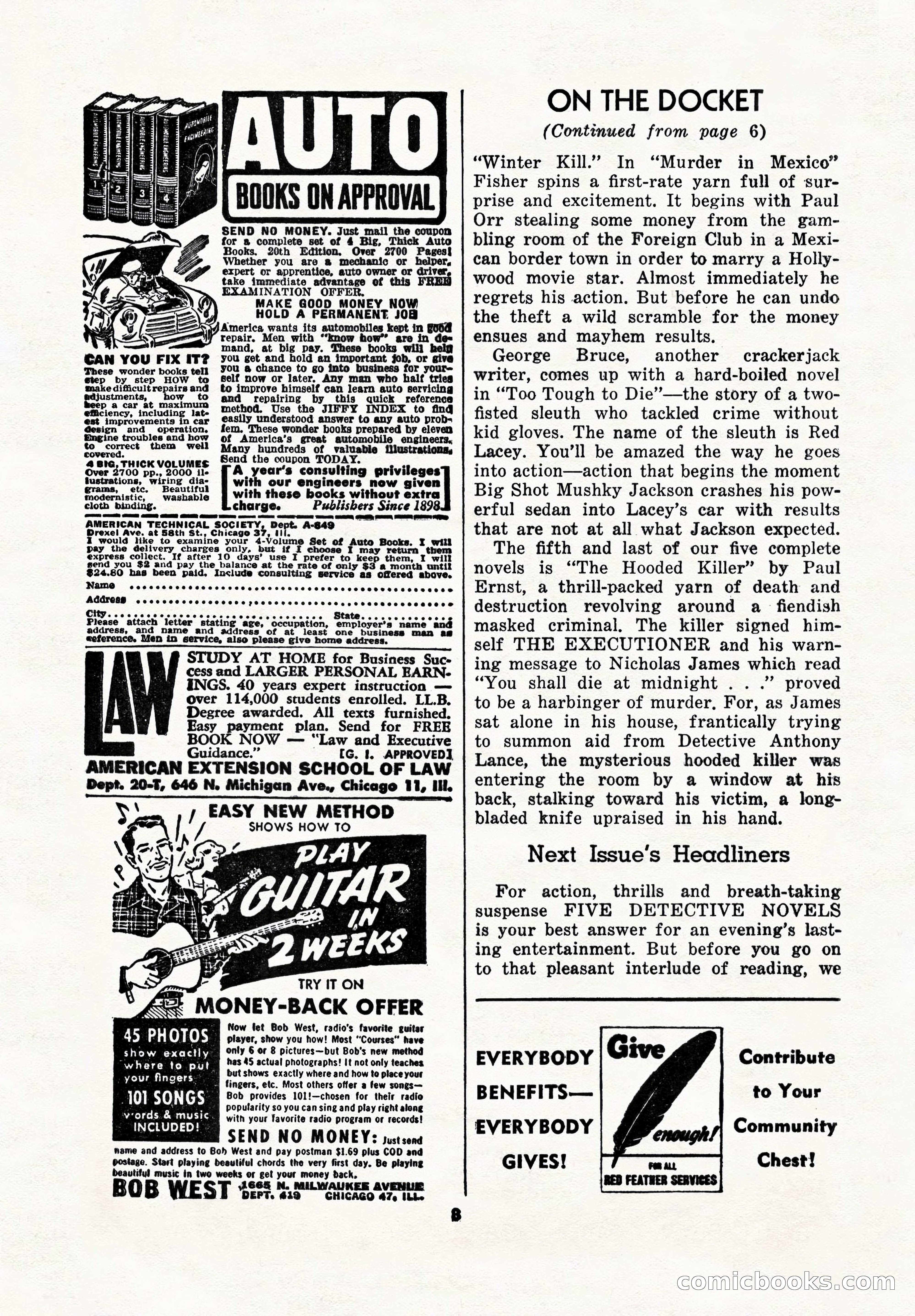 5 Detective Novels Magazine Cover — page 8 of 148