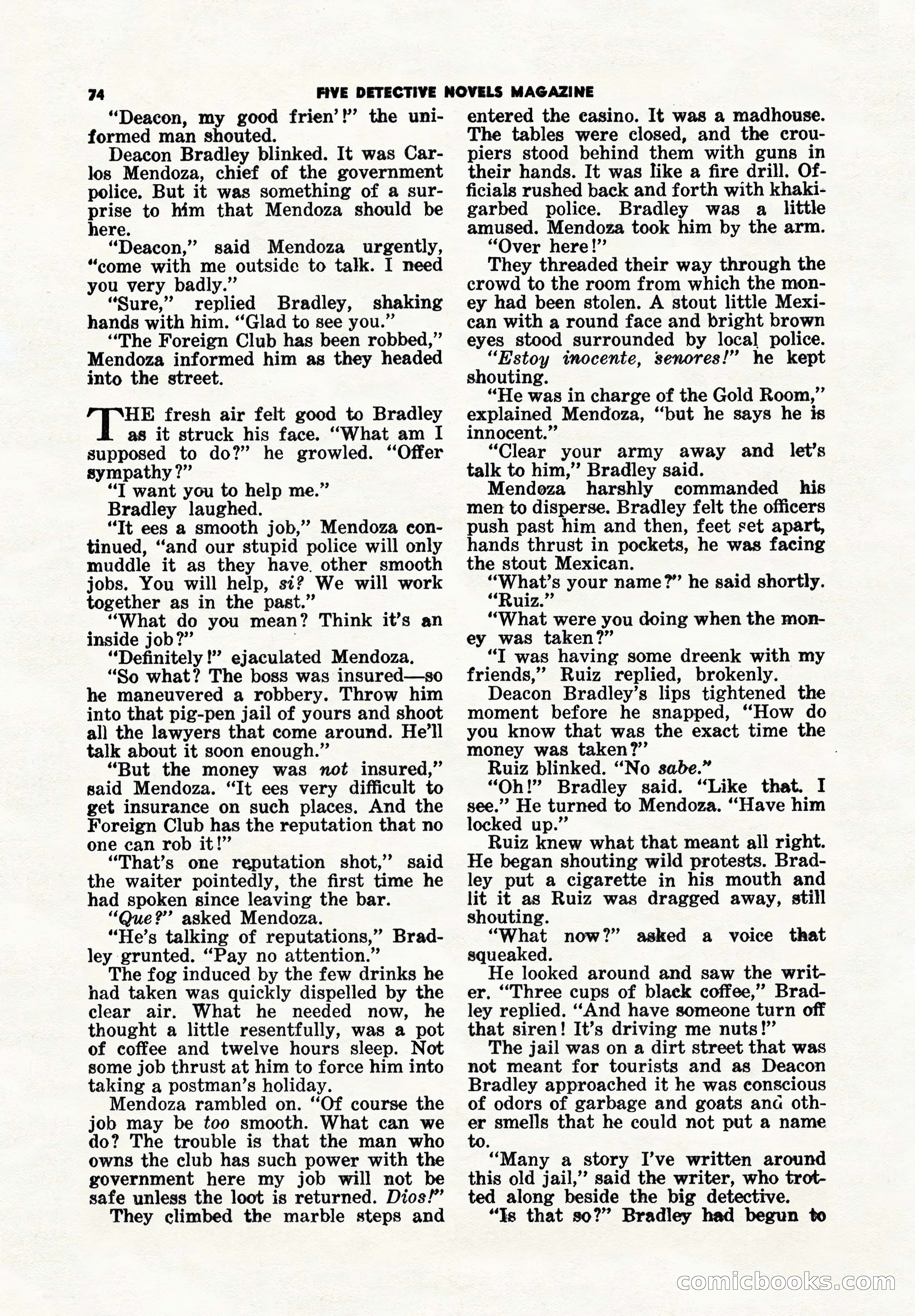 5 Detective Novels Magazine Cover — page 74 of 148