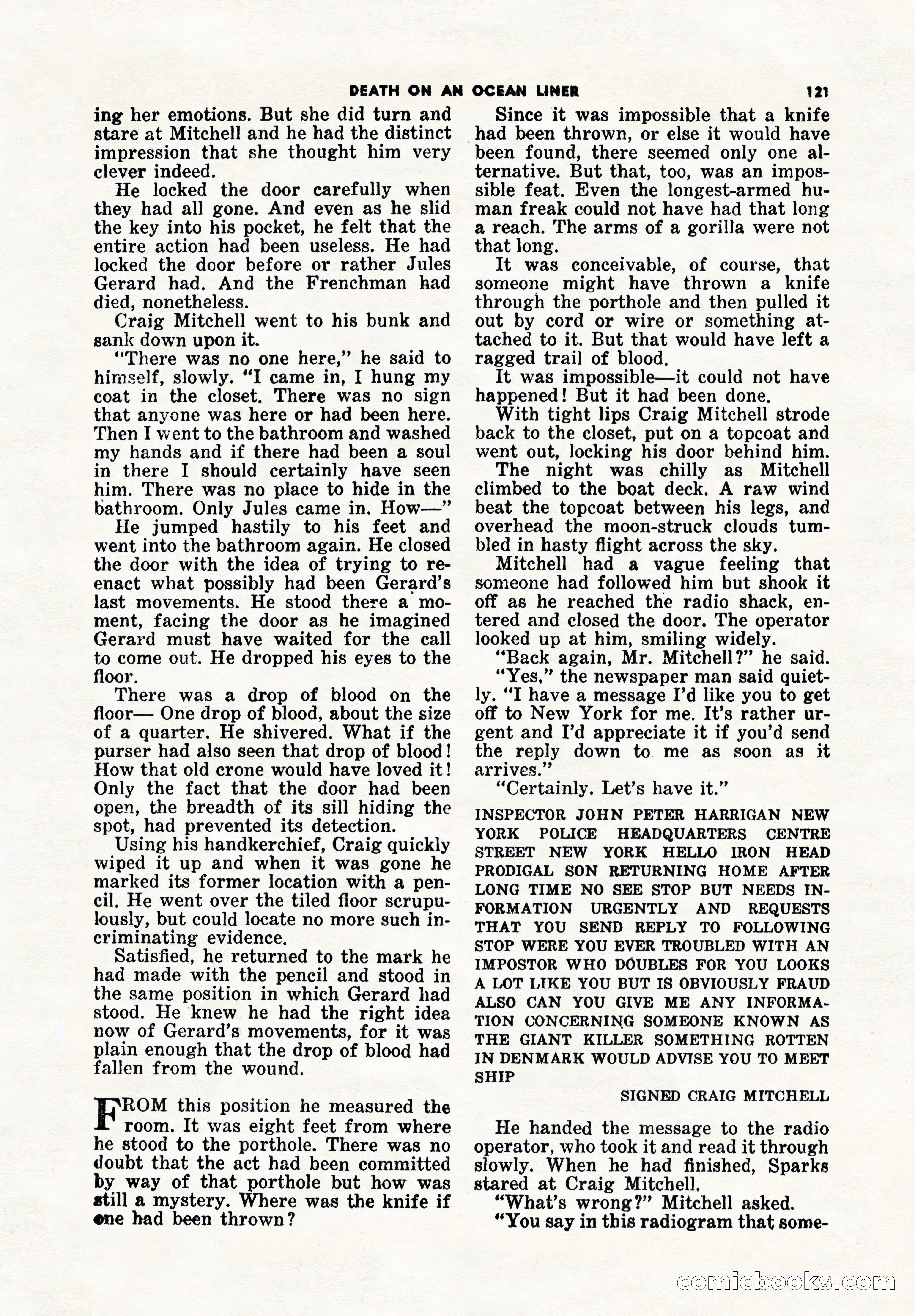 5 Detective Novels Magazine Cover — page 121 of 148