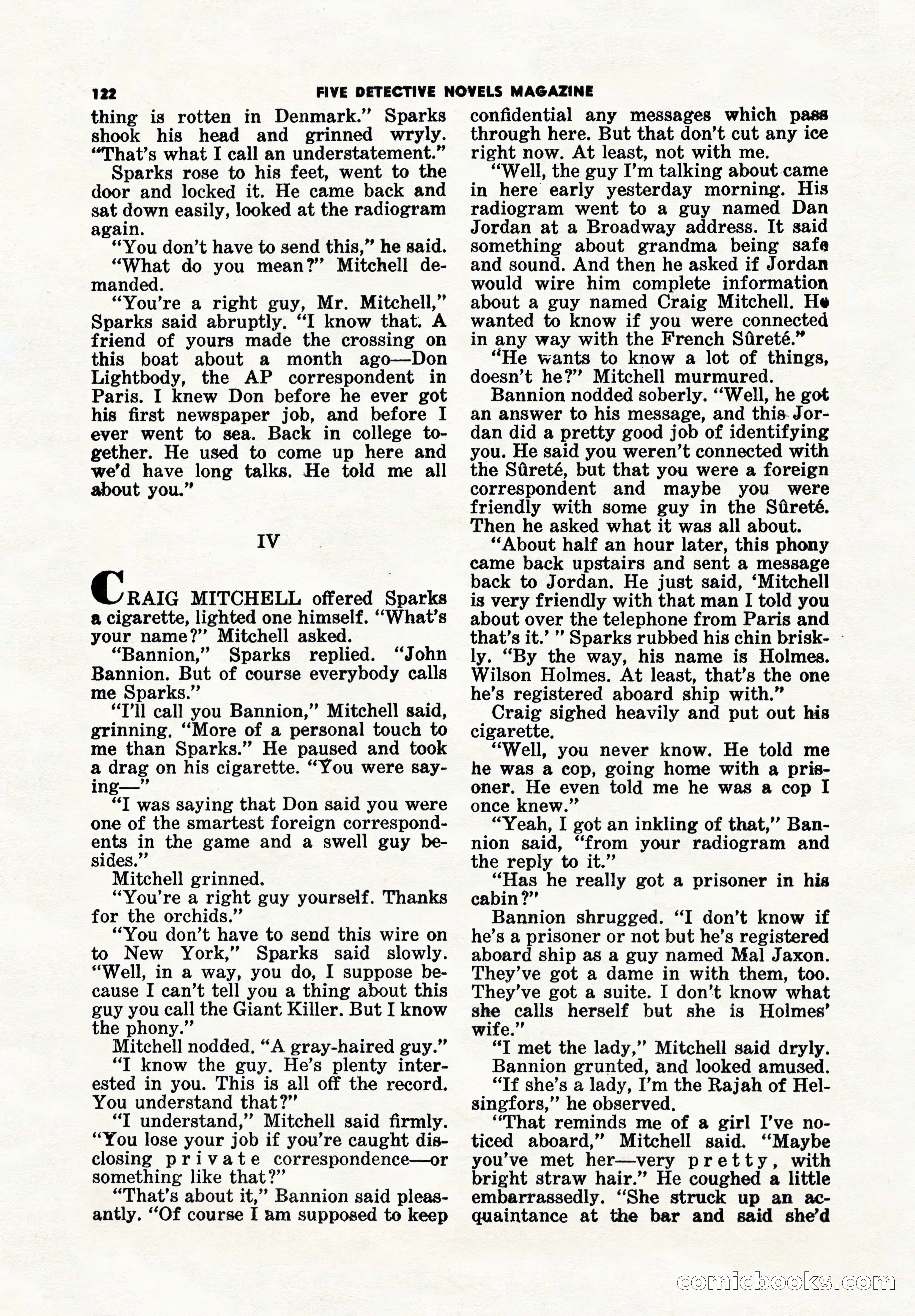 5 Detective Novels Magazine Cover — page 122 of 148