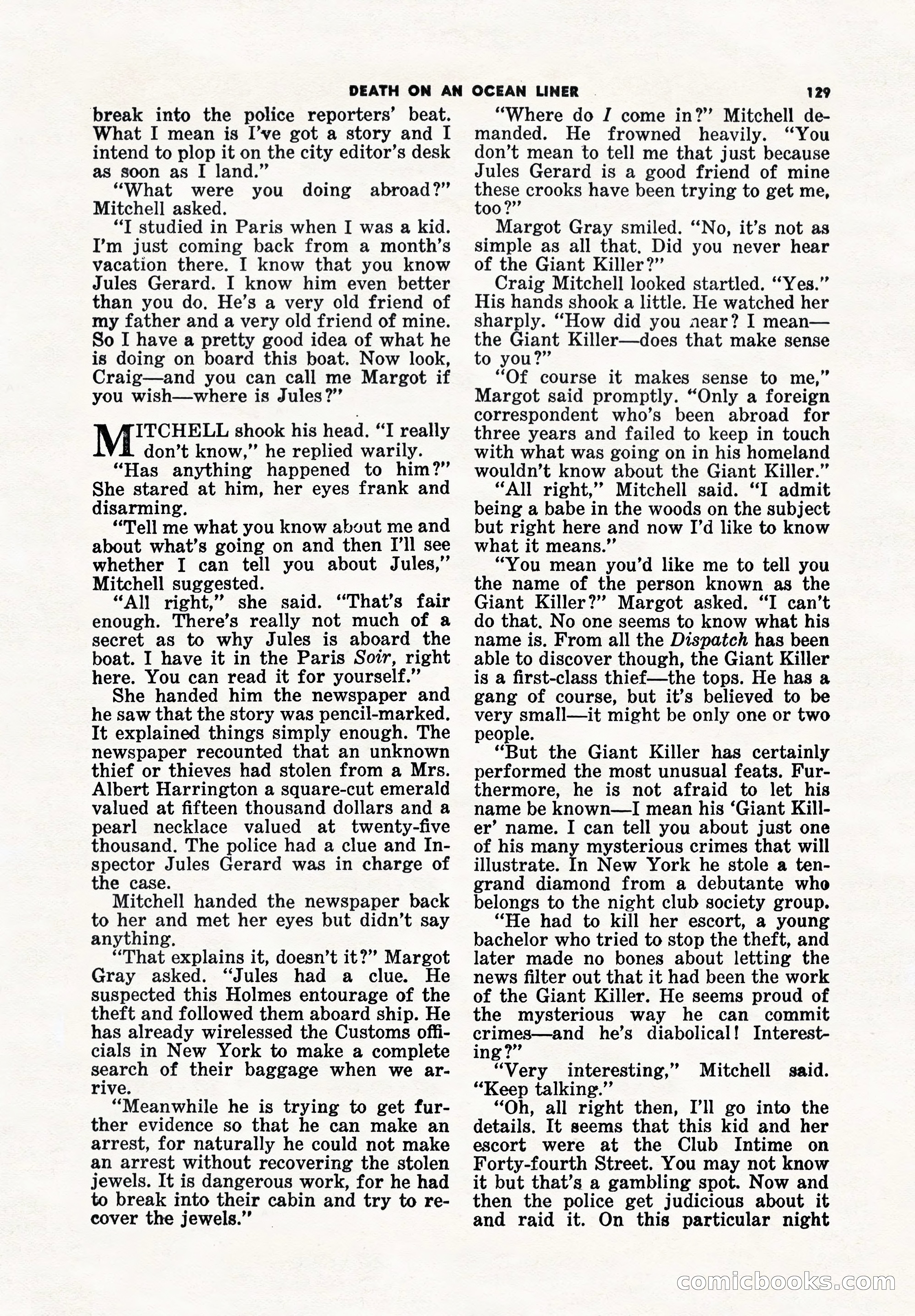 5 Detective Novels Magazine Cover — page 129 of 148