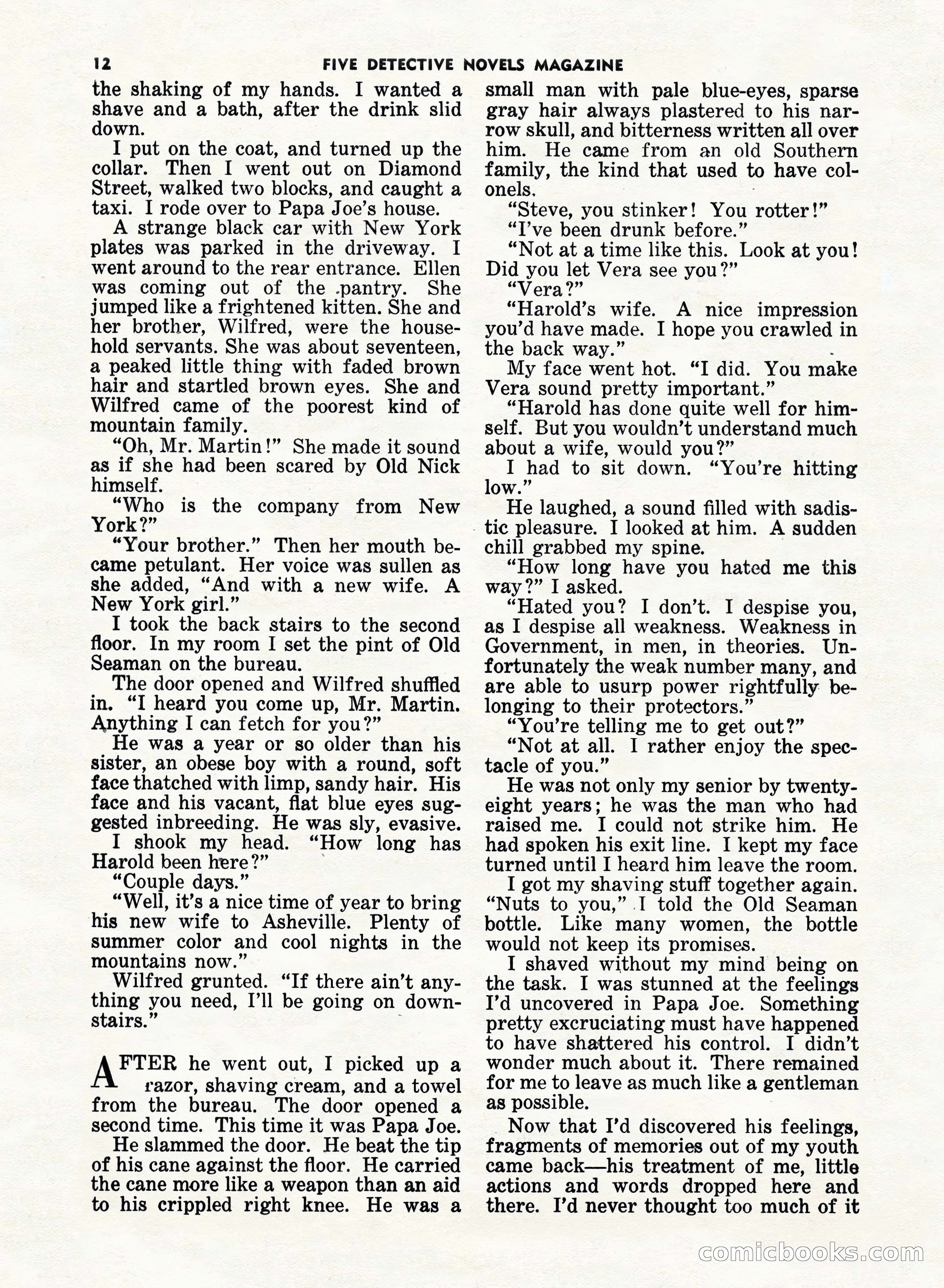 5 Detective Novels Magazine, Fall 1952 — page 12 of 132