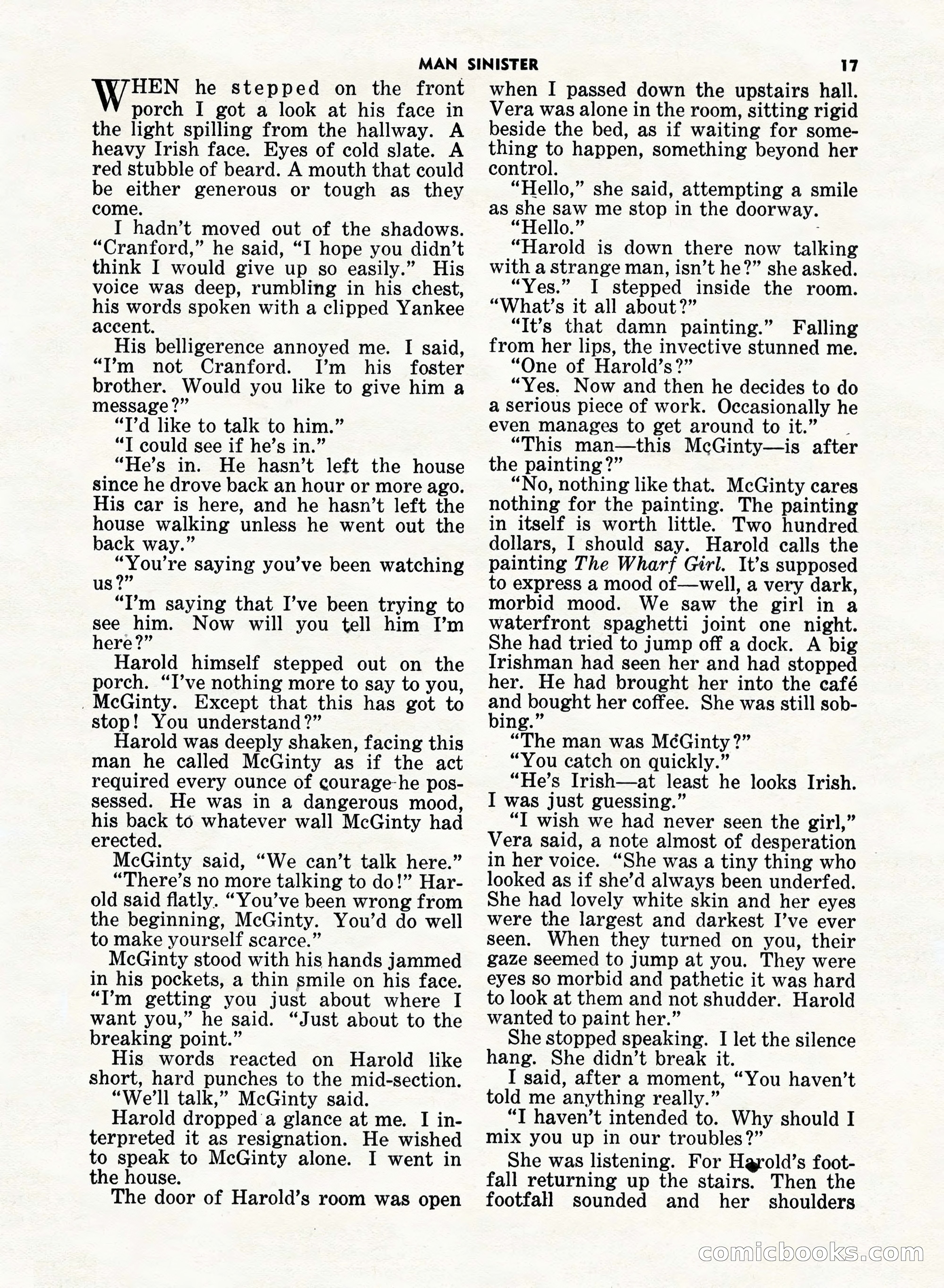 5 Detective Novels Magazine, Fall 1952 — page 17 of 132