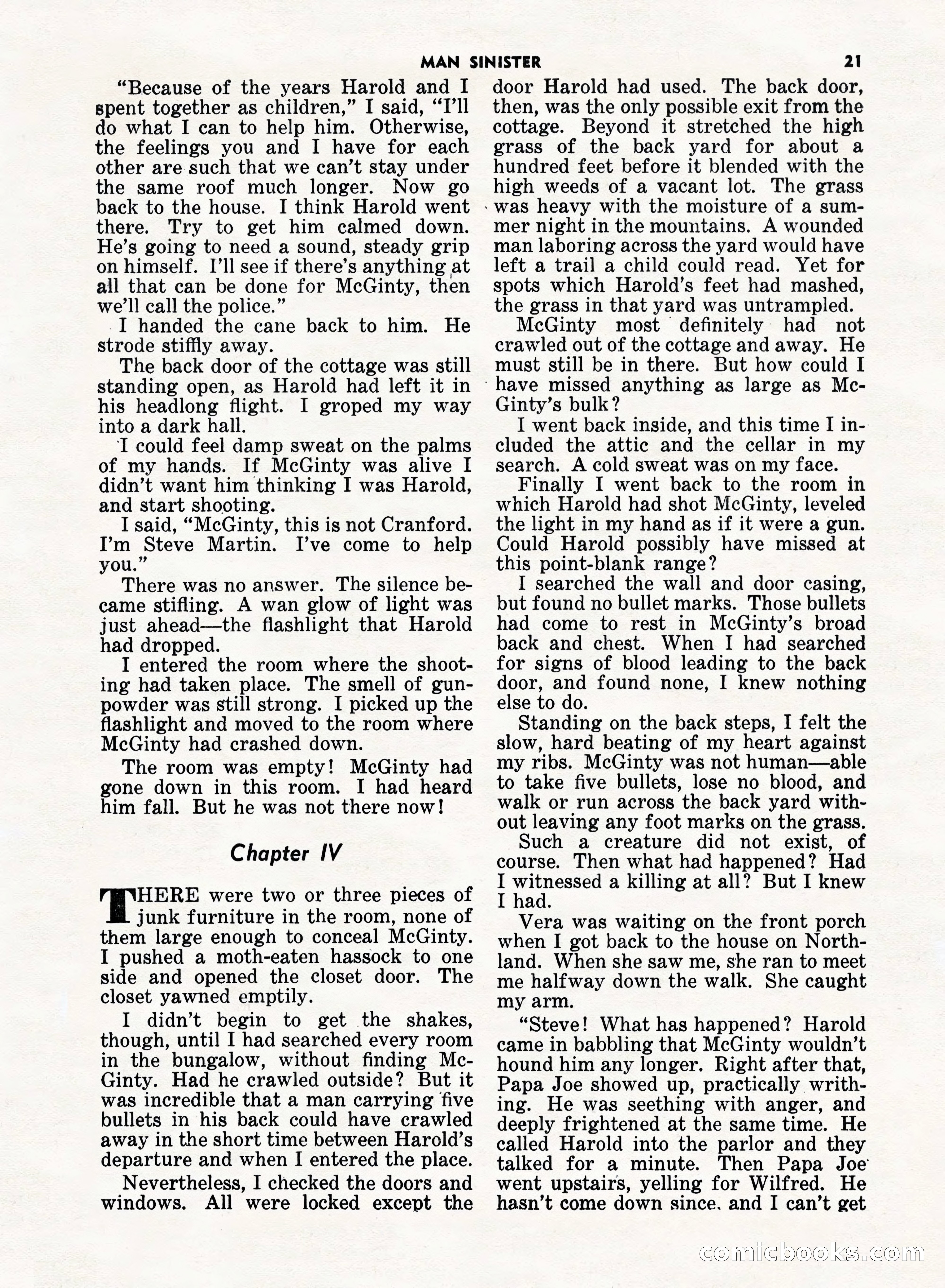 5 Detective Novels Magazine, Fall 1952 — page 21 of 132