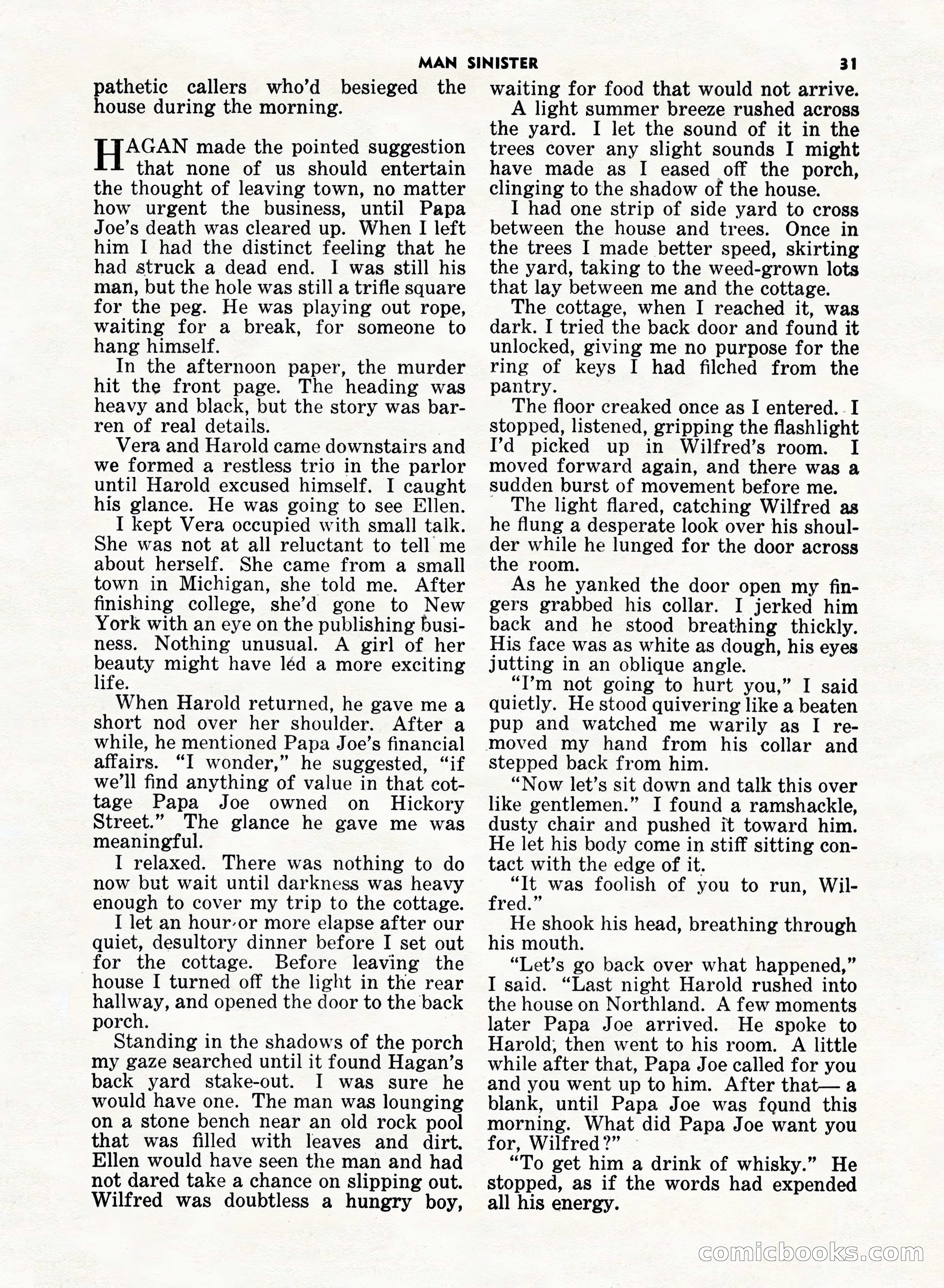 5 Detective Novels Magazine, Fall 1952 — page 31 of 132