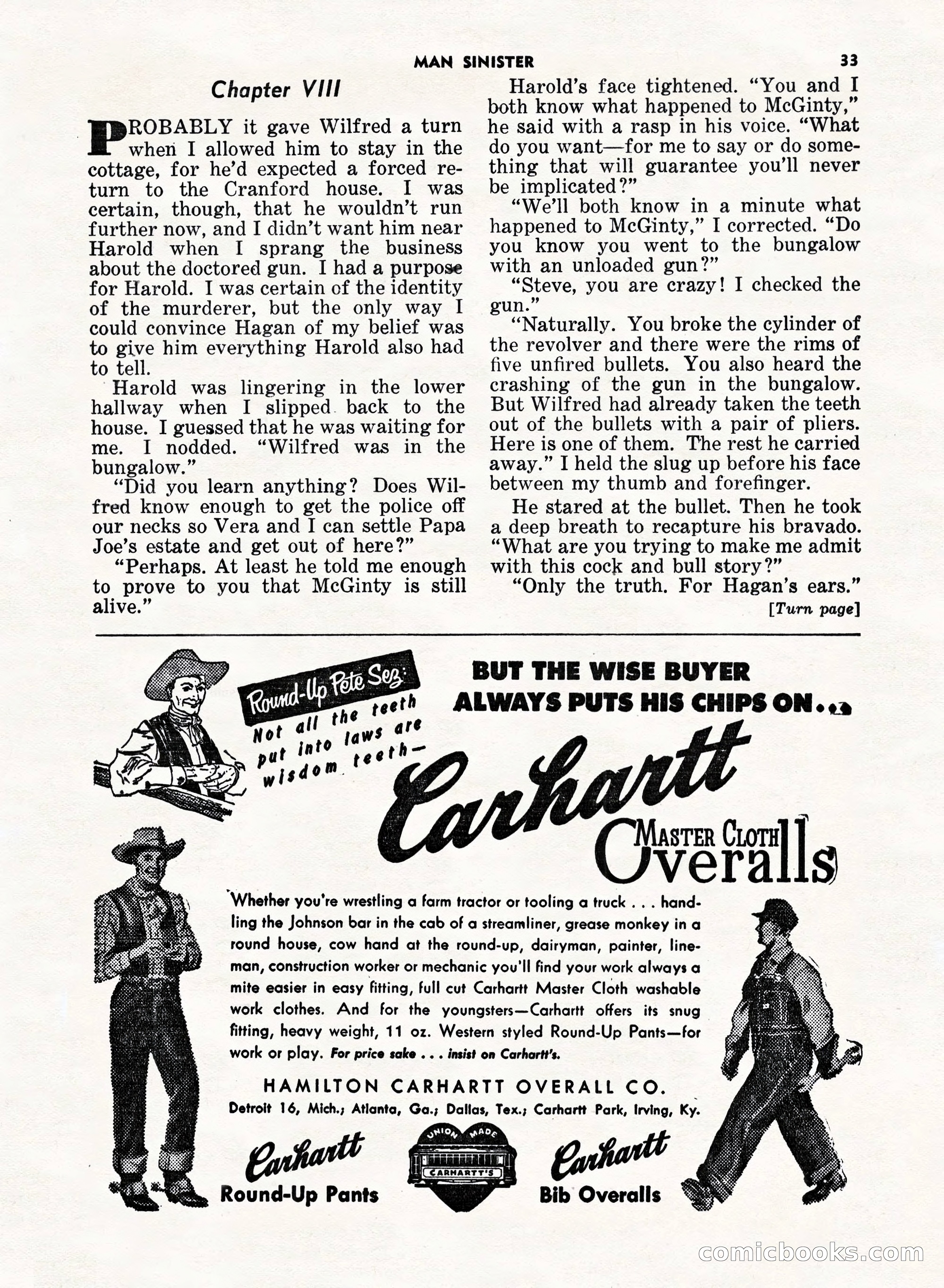 5 Detective Novels Magazine, Fall 1952 — page 33 of 132