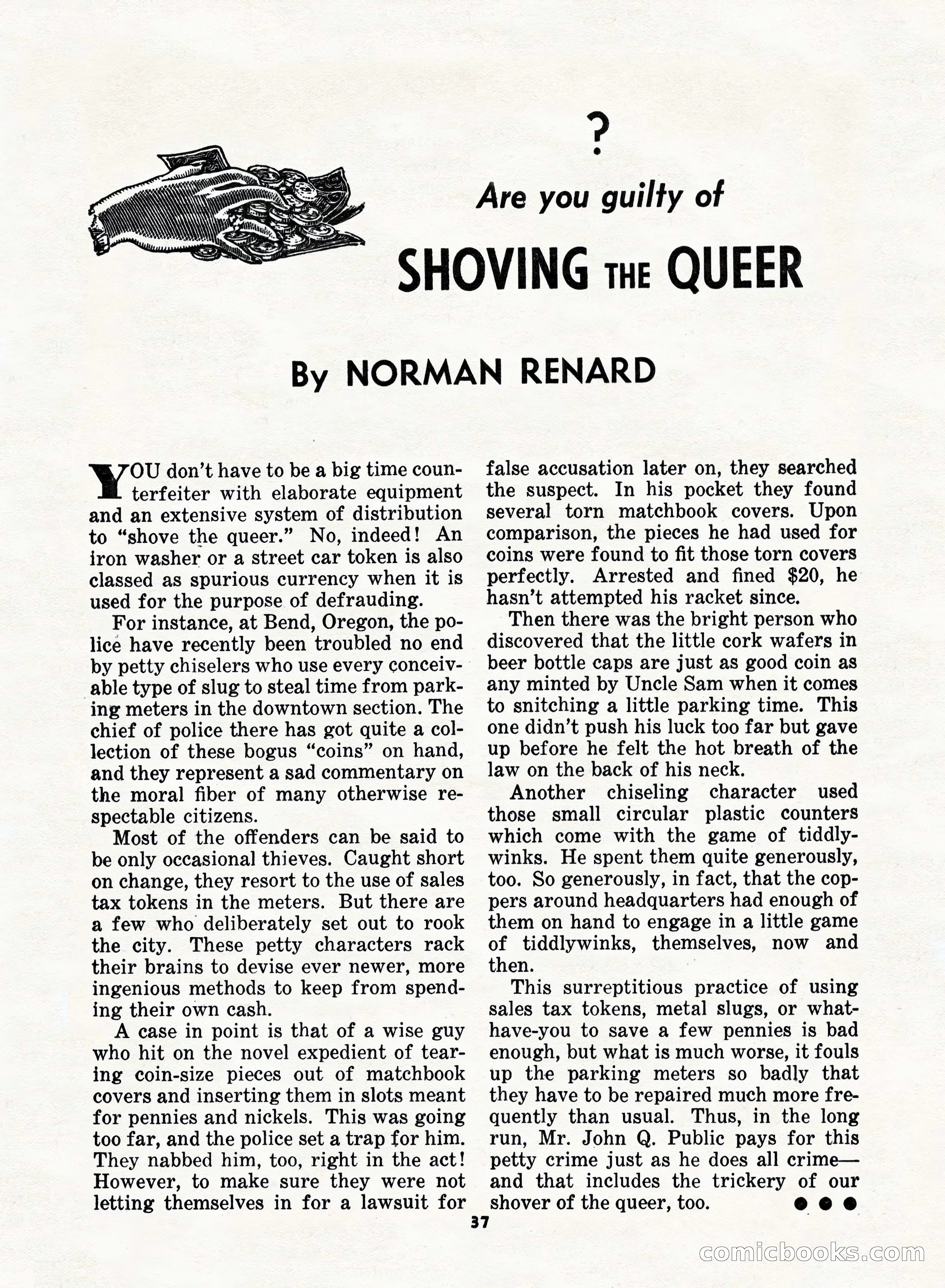5 Detective Novels Magazine, Fall 1952 — page 37 of 132