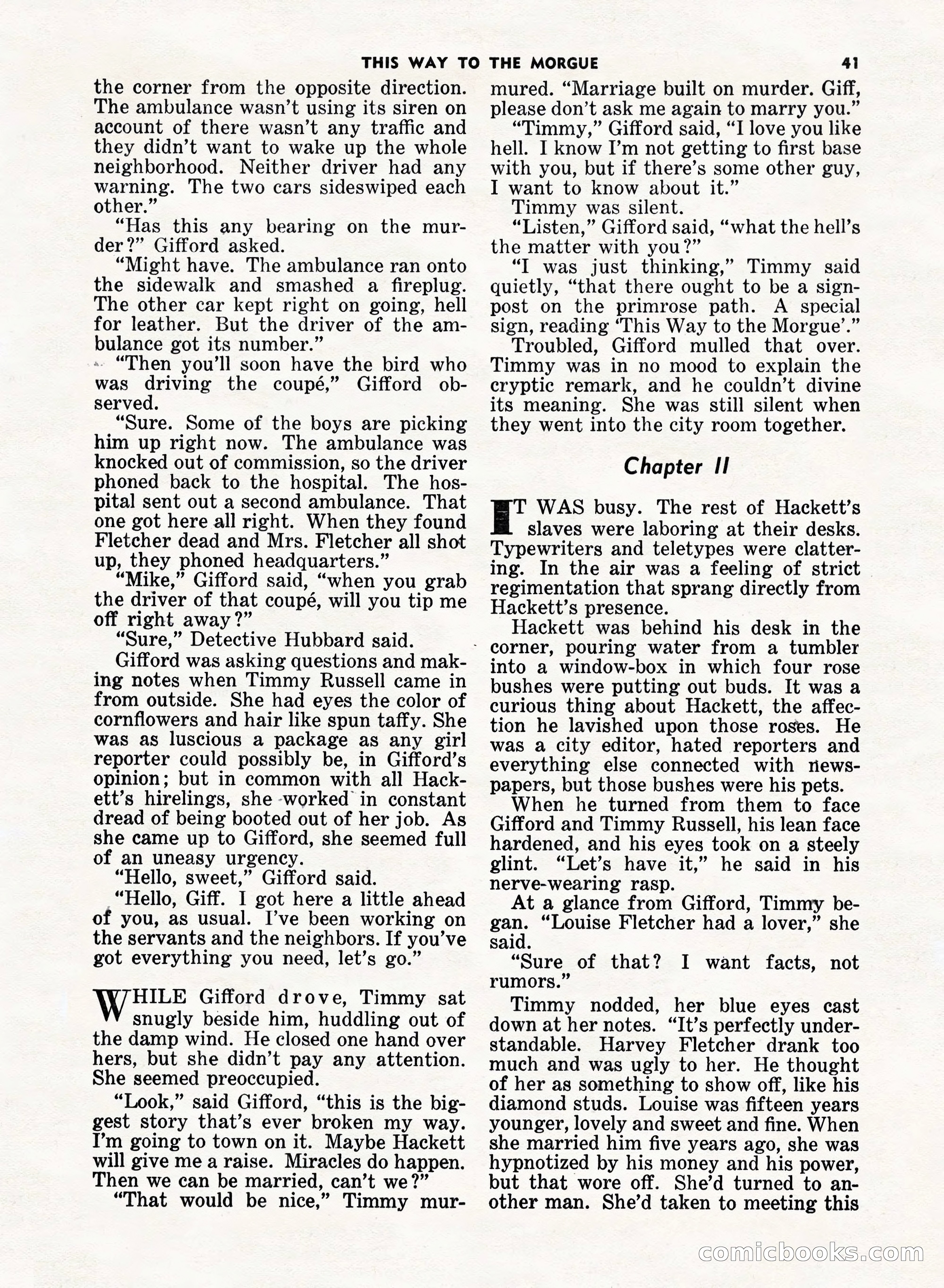 5 Detective Novels Magazine, Fall 1952 — page 41 of 132