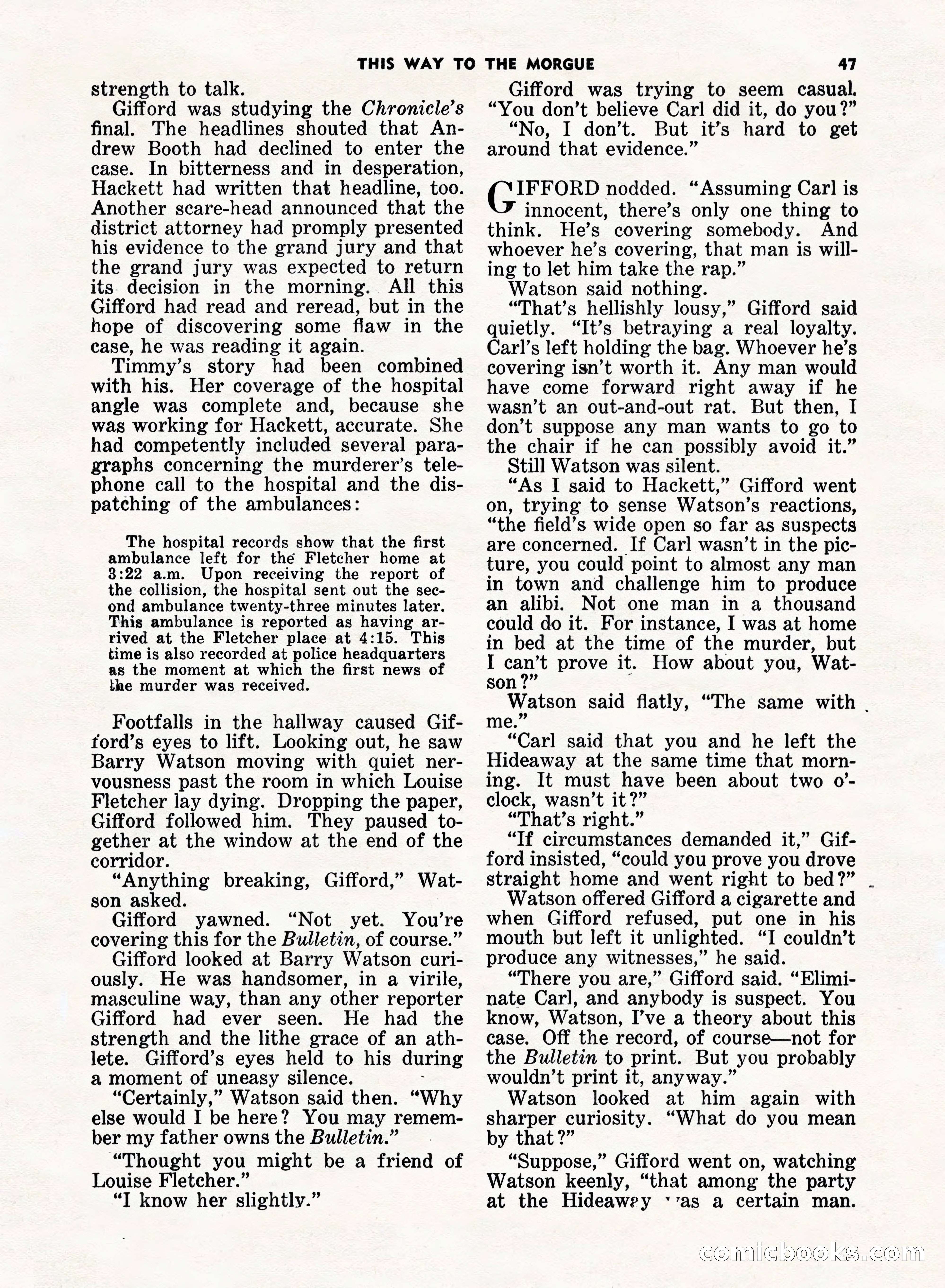 5 Detective Novels Magazine, Fall 1952 — page 47 of 132
