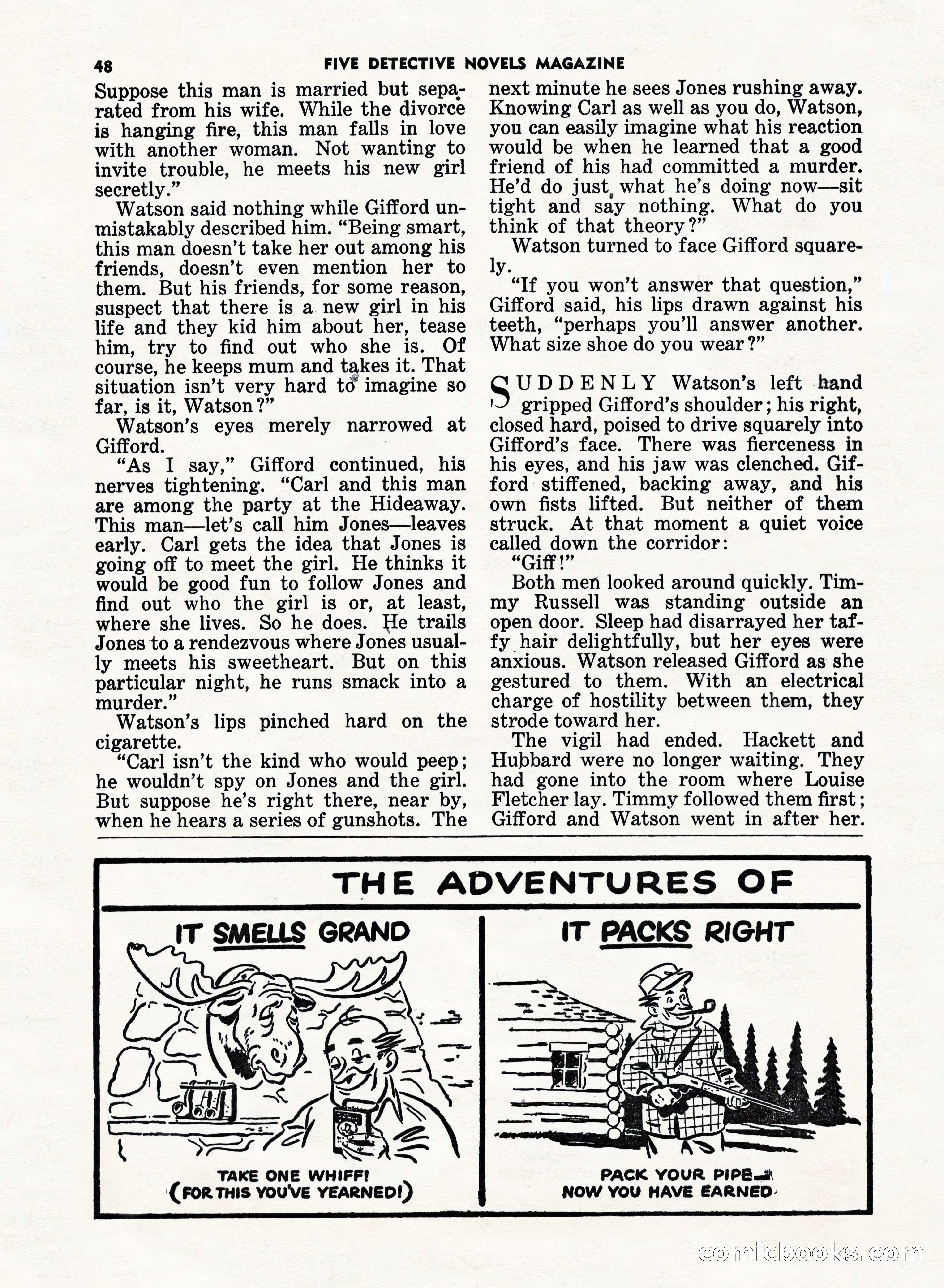 5 Detective Novels Magazine, Fall 1952 — page 48 of 132