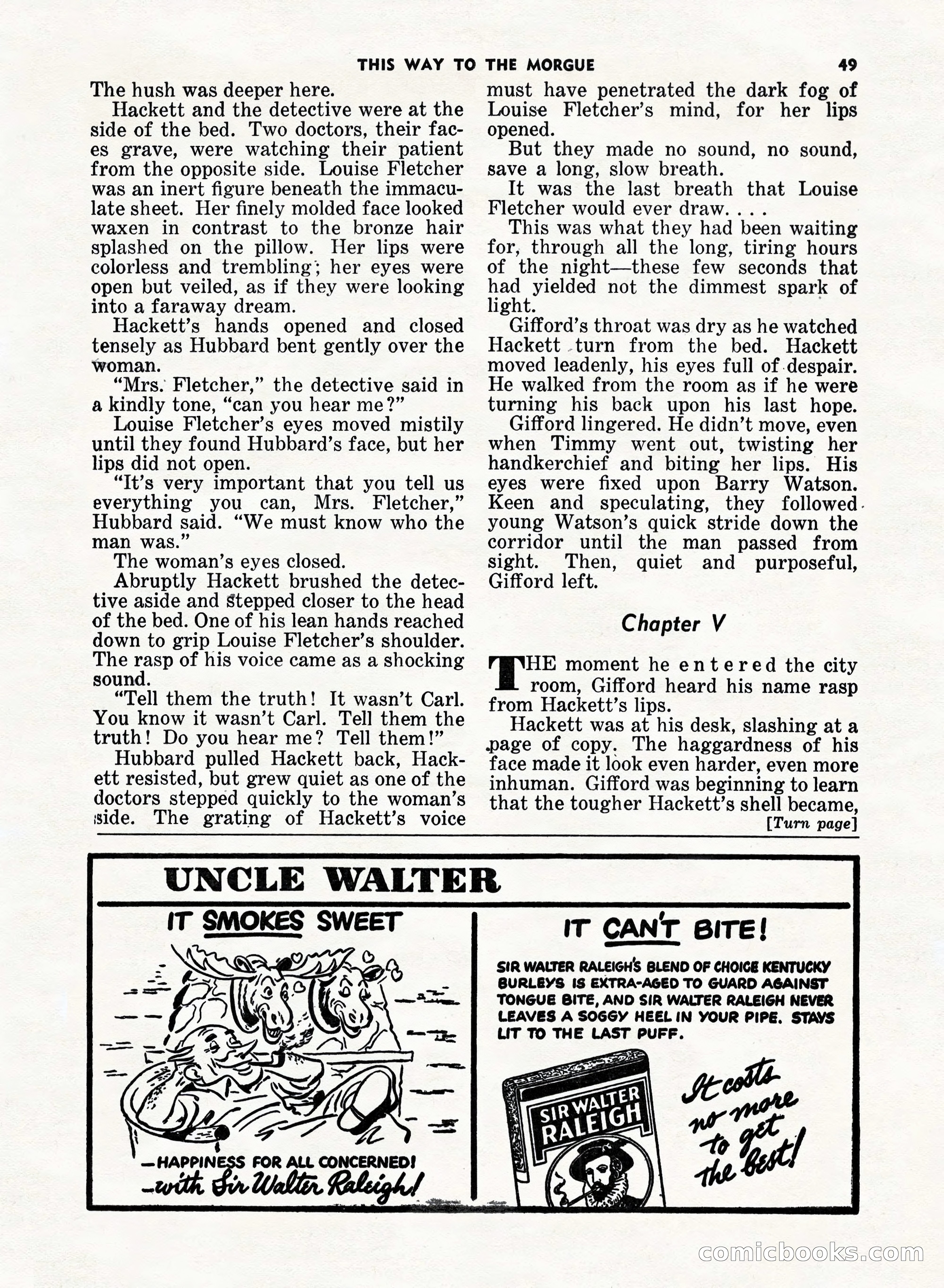 5 Detective Novels Magazine, Fall 1952 — page 49 of 132