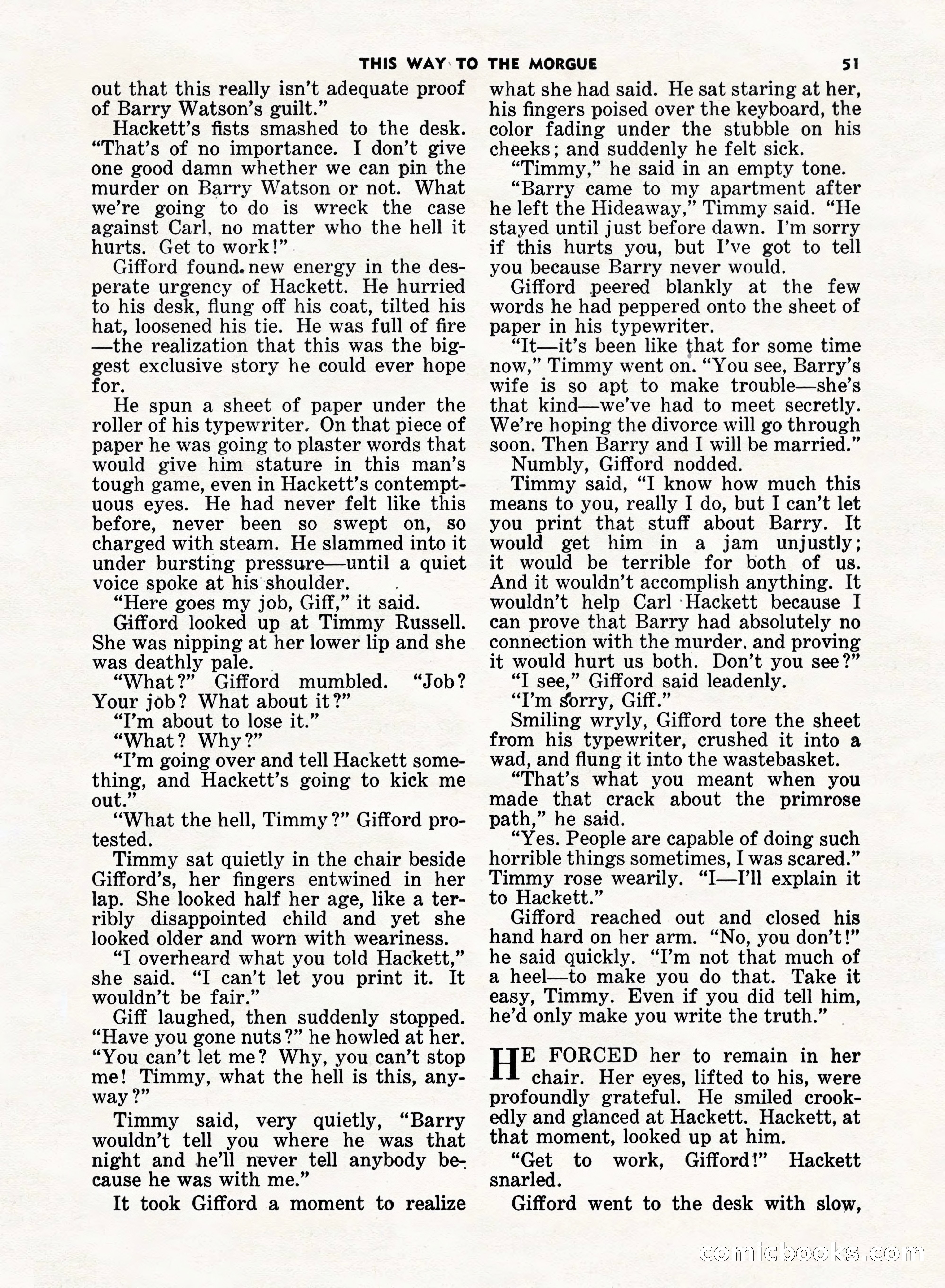 5 Detective Novels Magazine, Fall 1952 — page 51 of 132
