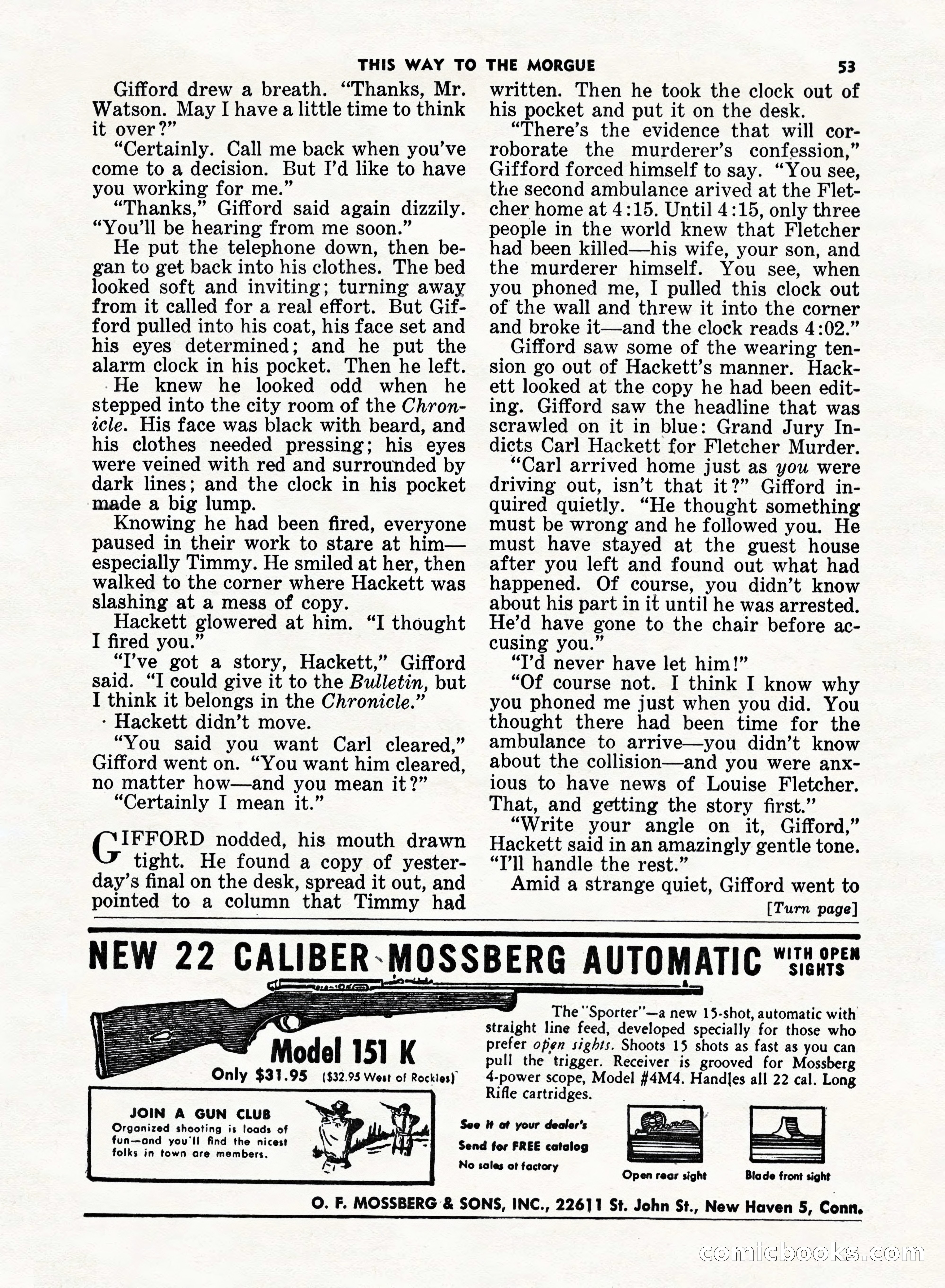 5 Detective Novels Magazine, Fall 1952 — page 53 of 132