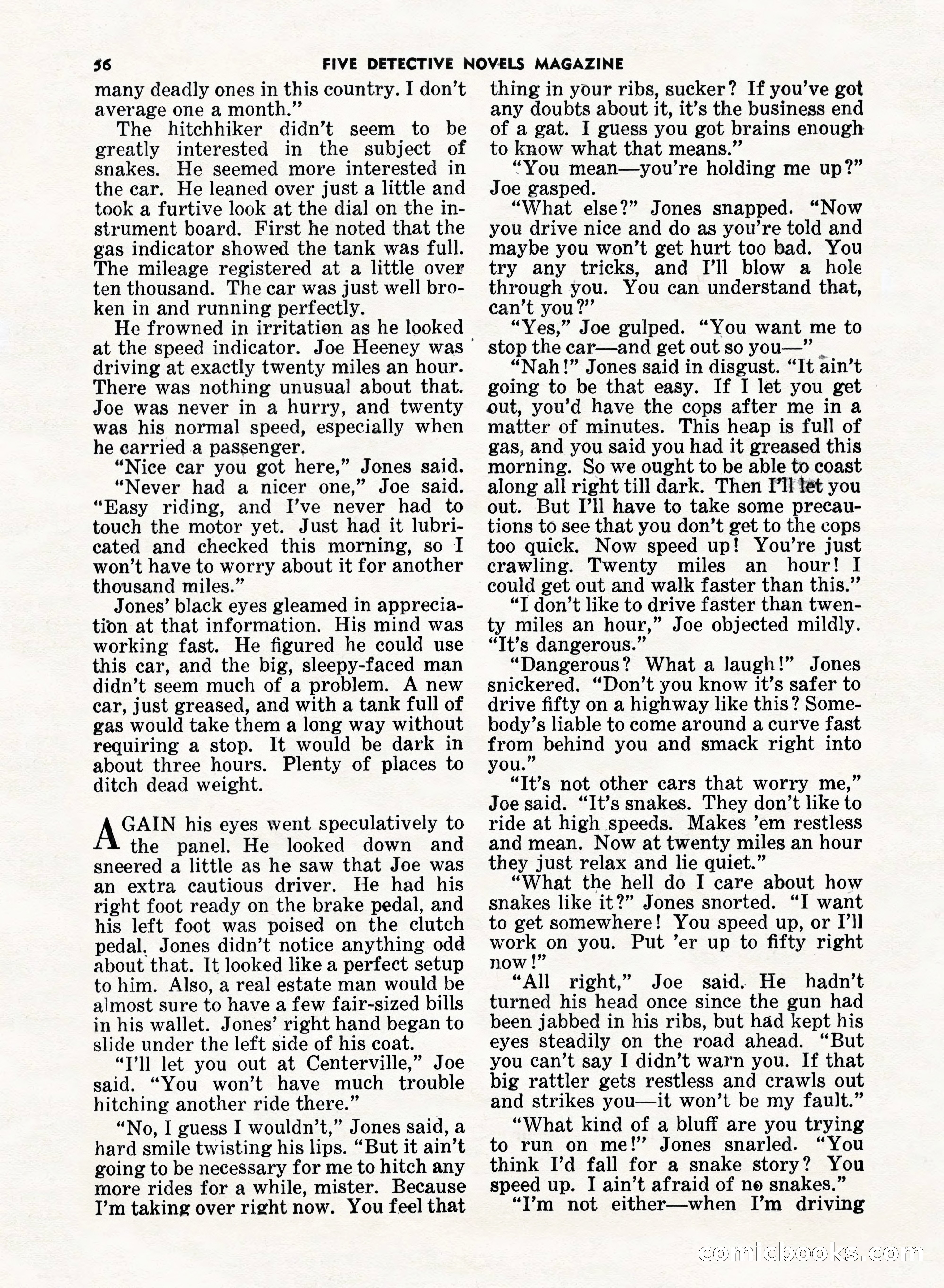 5 Detective Novels Magazine, Fall 1952 — page 56 of 132