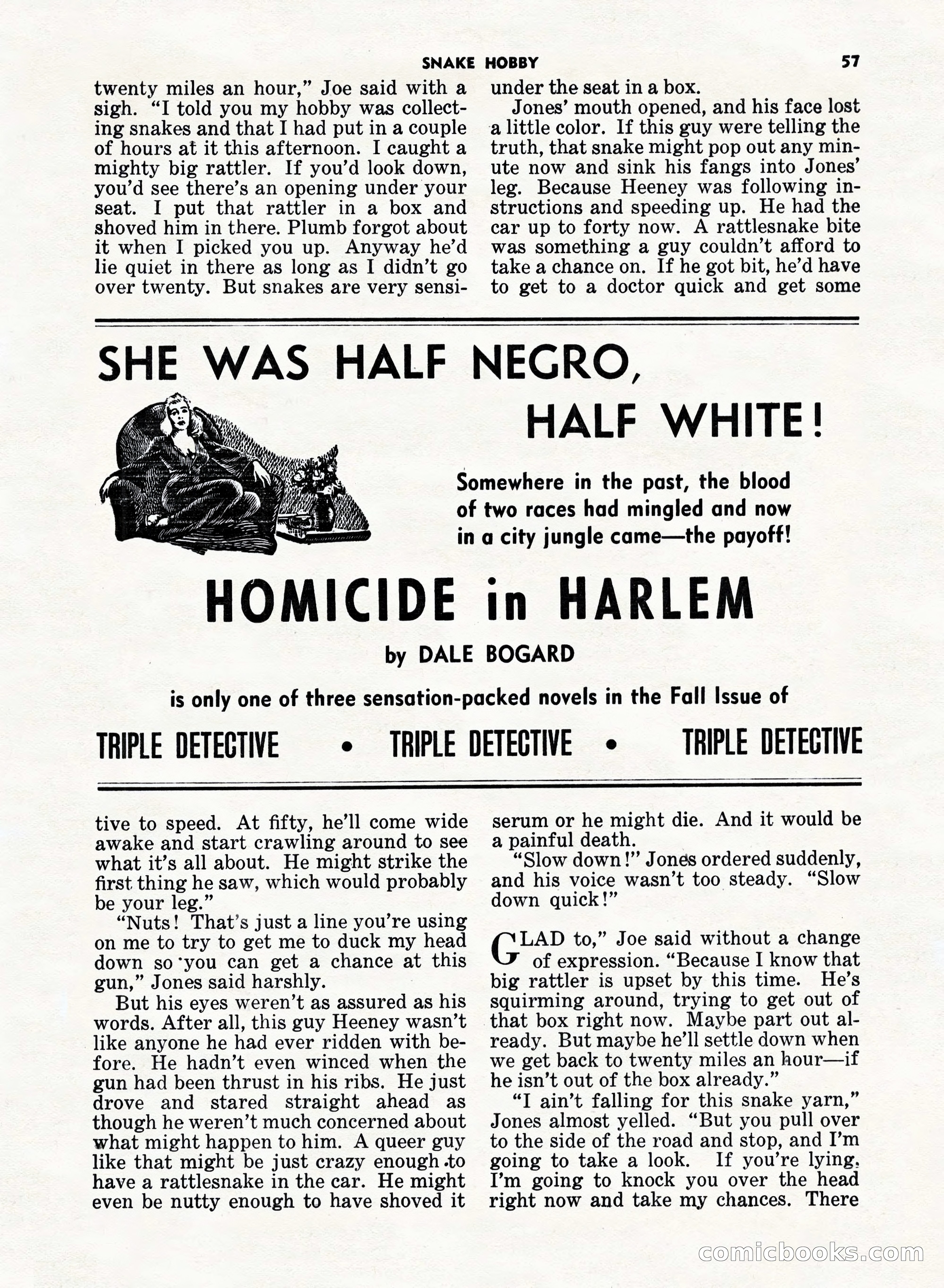 5 Detective Novels Magazine, Fall 1952 — page 57 of 132