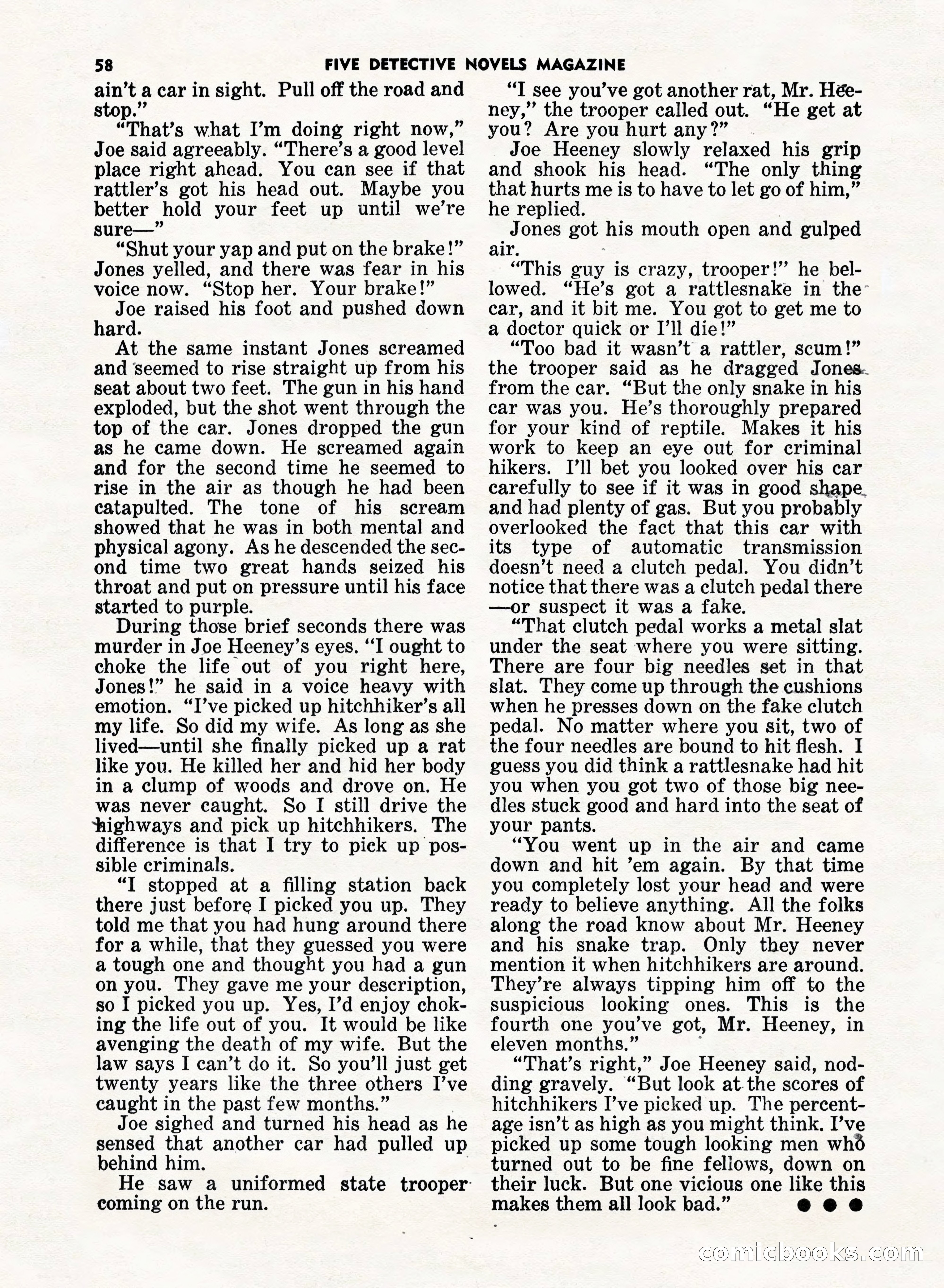 5 Detective Novels Magazine, Fall 1952 — page 58 of 132