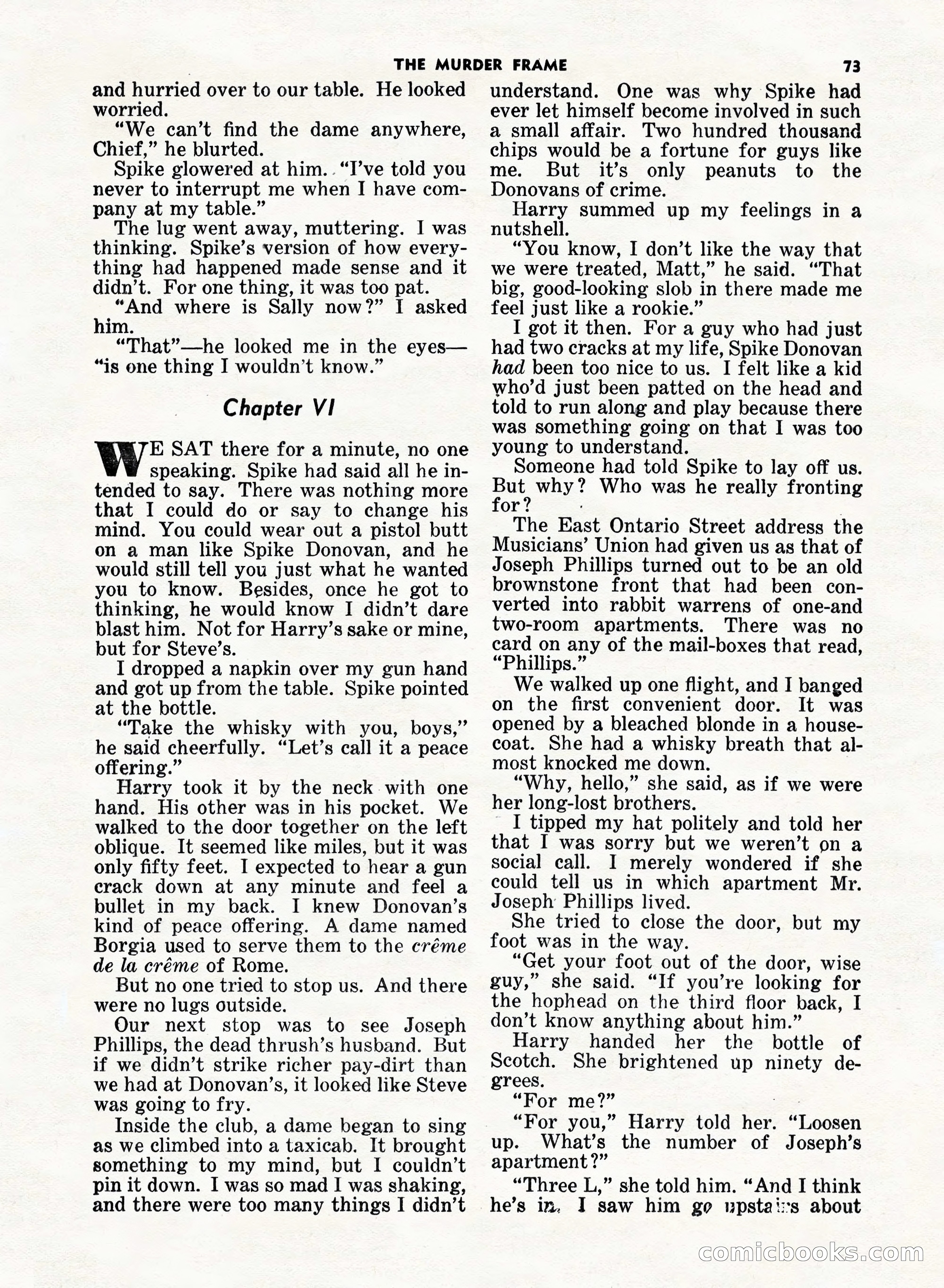 5 Detective Novels Magazine, Fall 1952 — page 73 of 132